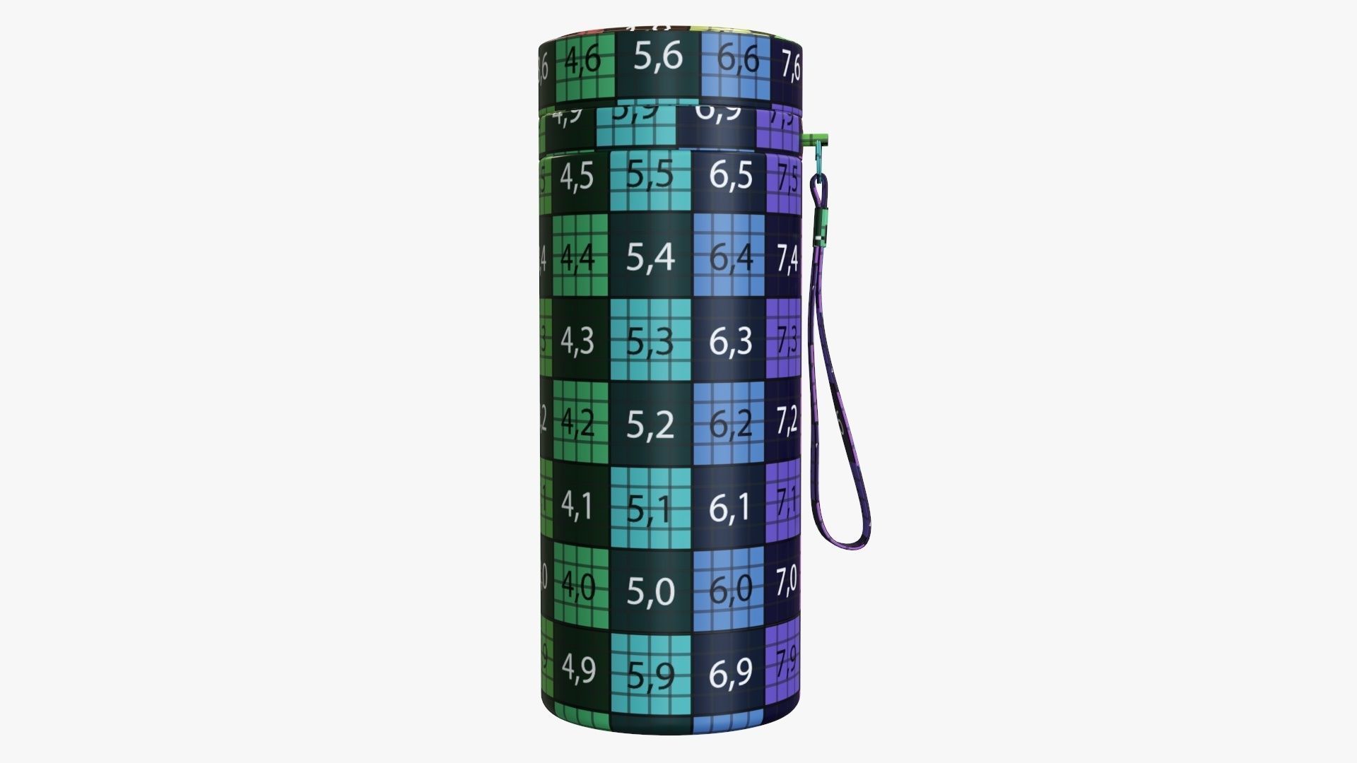 Thermos vacuum bottle 01 green 3D model_11