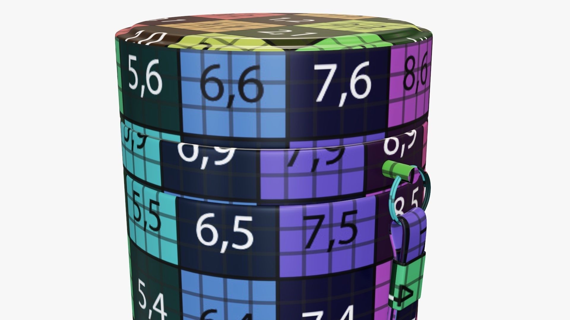 Thermos vacuum bottle 01 green 3D model_12