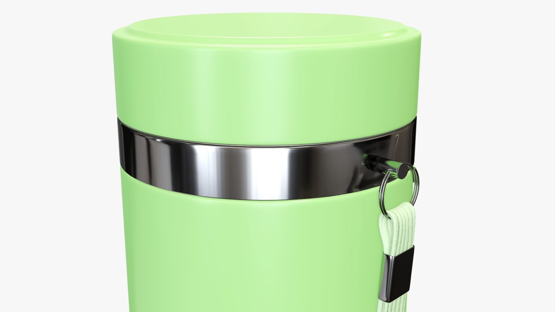 Thermos vacuum bottle 01 green 3D model_2