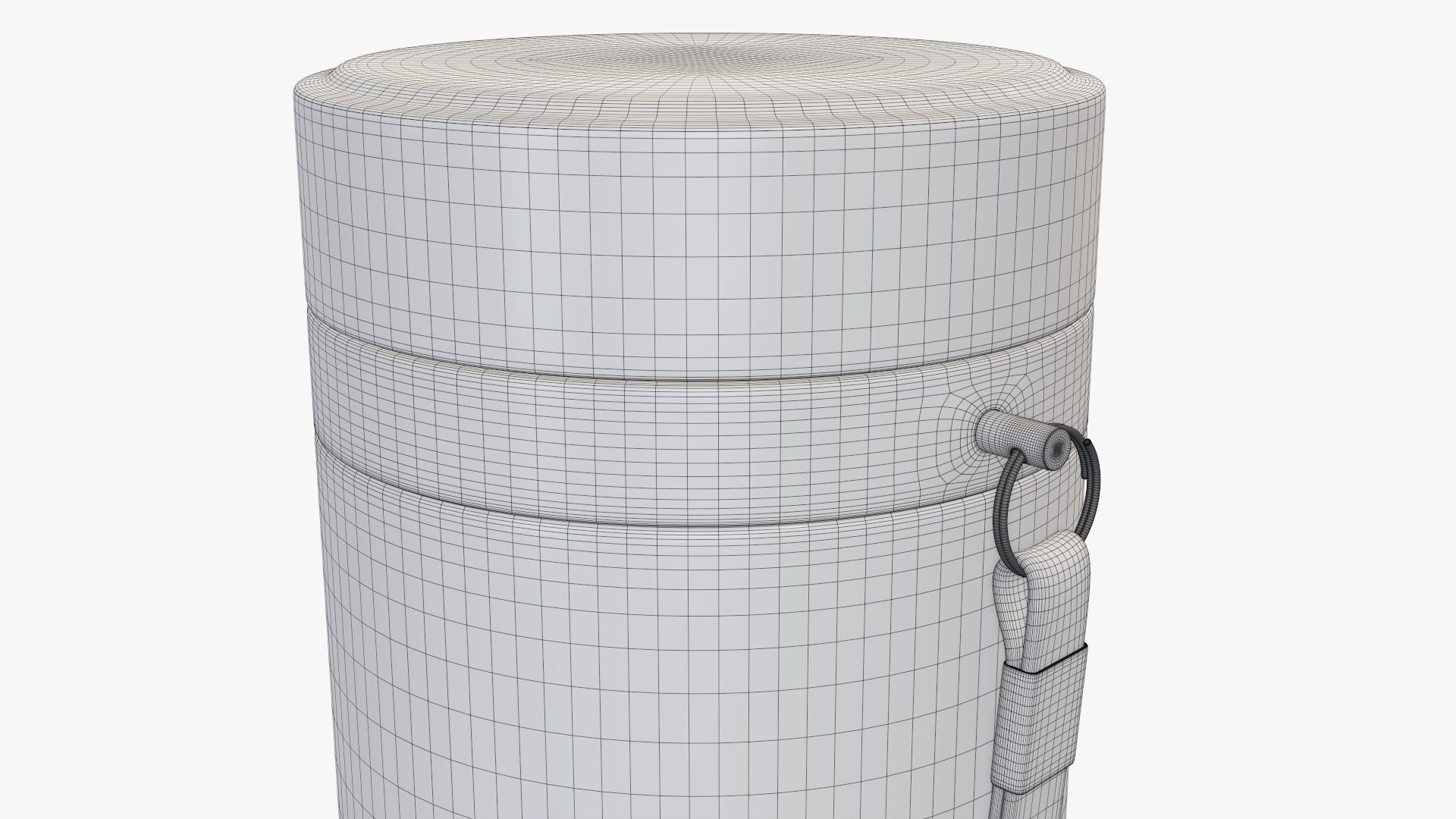 Thermos vacuum bottle 01 green 3D model_7