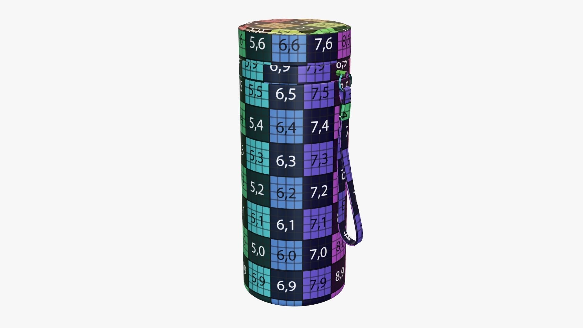 Thermos vacuum bottle 01 green 3D model_10