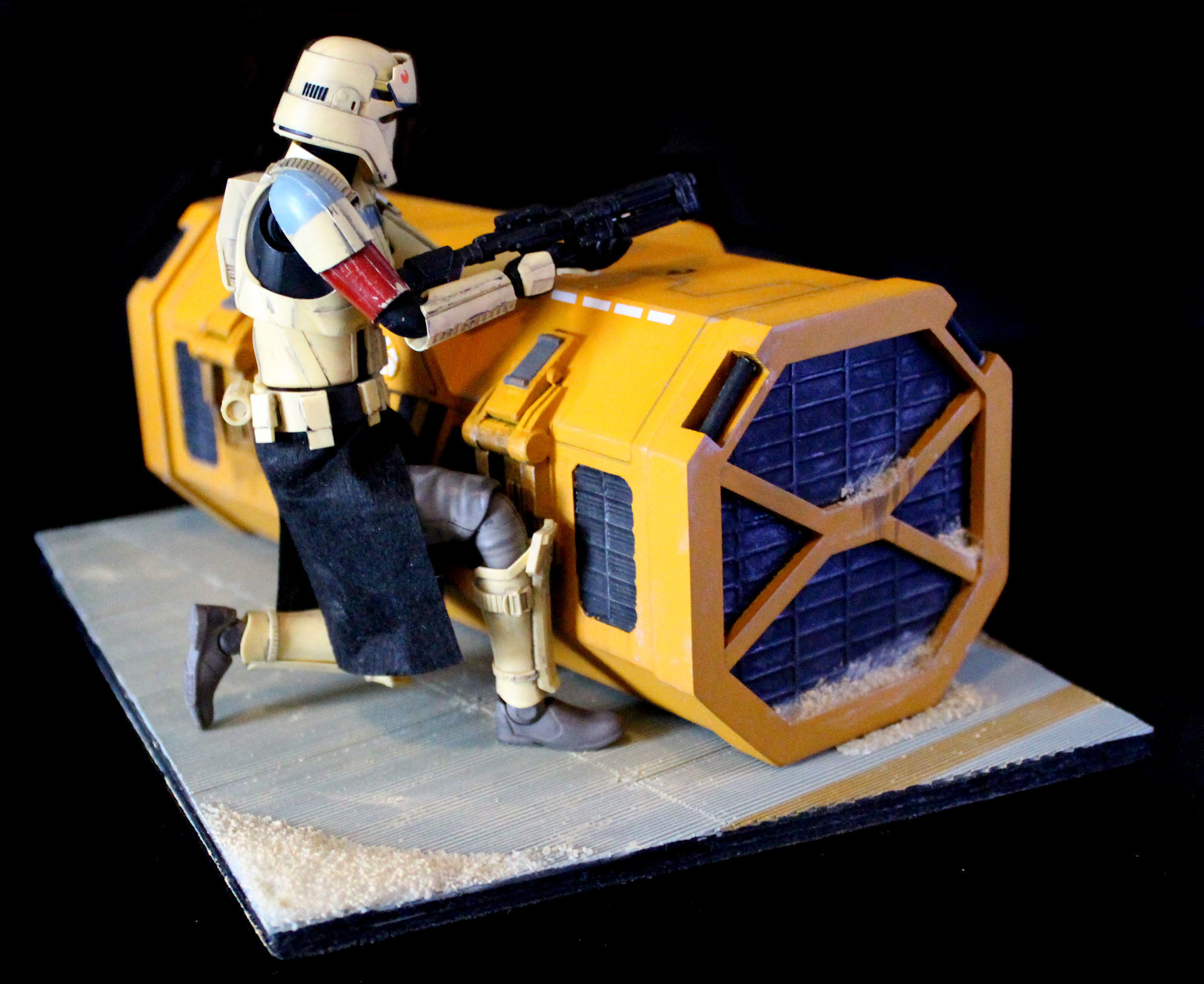 Star Wars Rogue One Scarif floor panels 1-12 scale Blackseries Free 3D print model_13