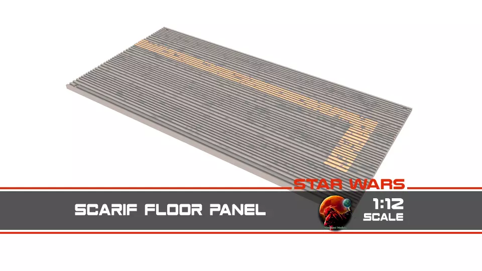 Star Wars Rogue One Scarif floor panels 1-12 scale Blackseries Free 3D print model_0