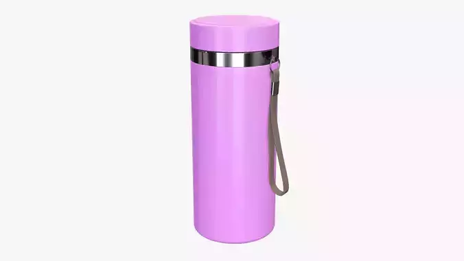 Thermos vacuum bottle 01 pink