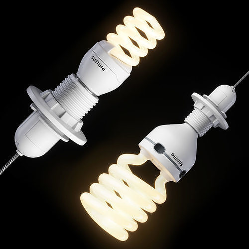Compact Fluorescent Bulb 3D model