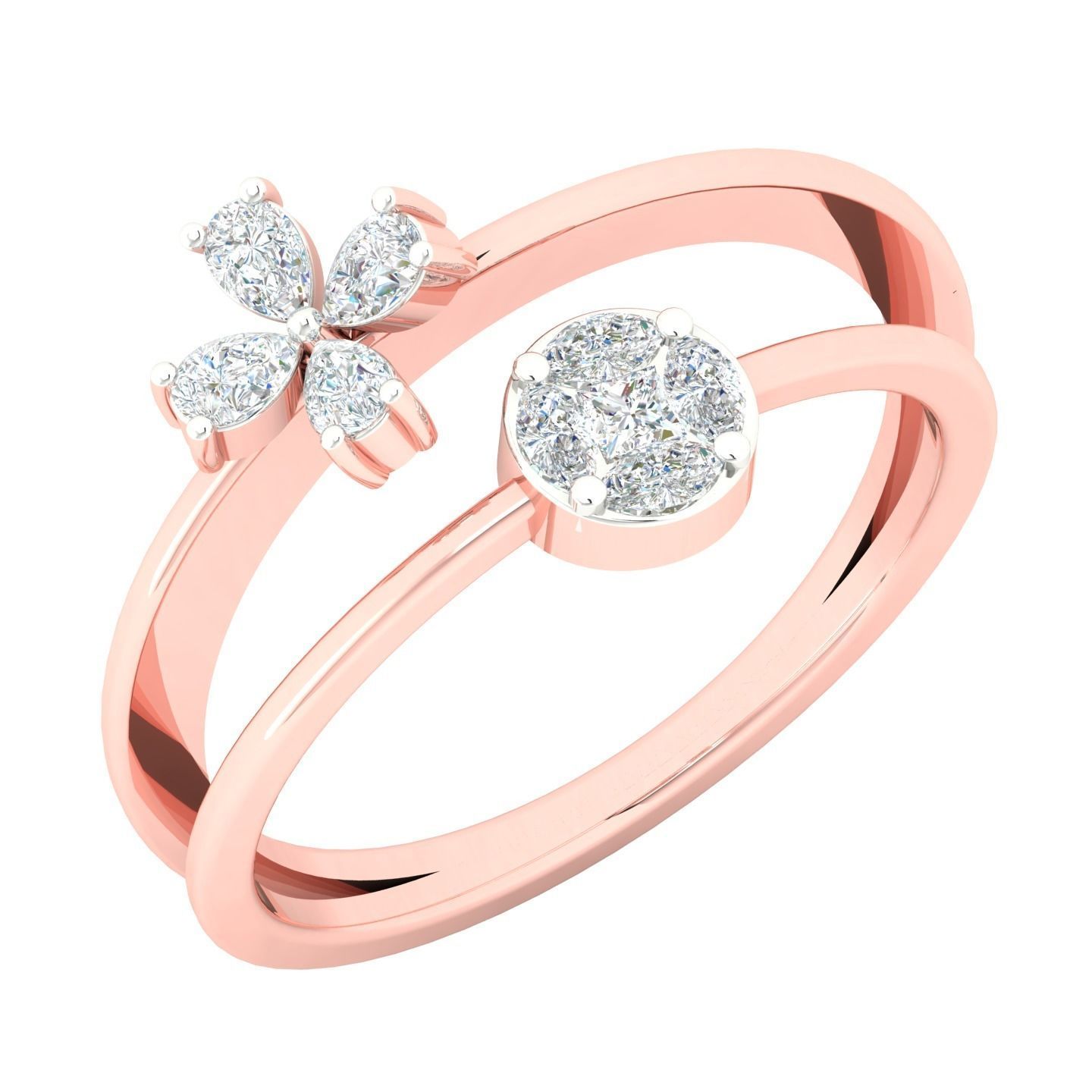 450 Creative Diamond Ring 3dm stl 1 render detail  Collection 3D print model_28