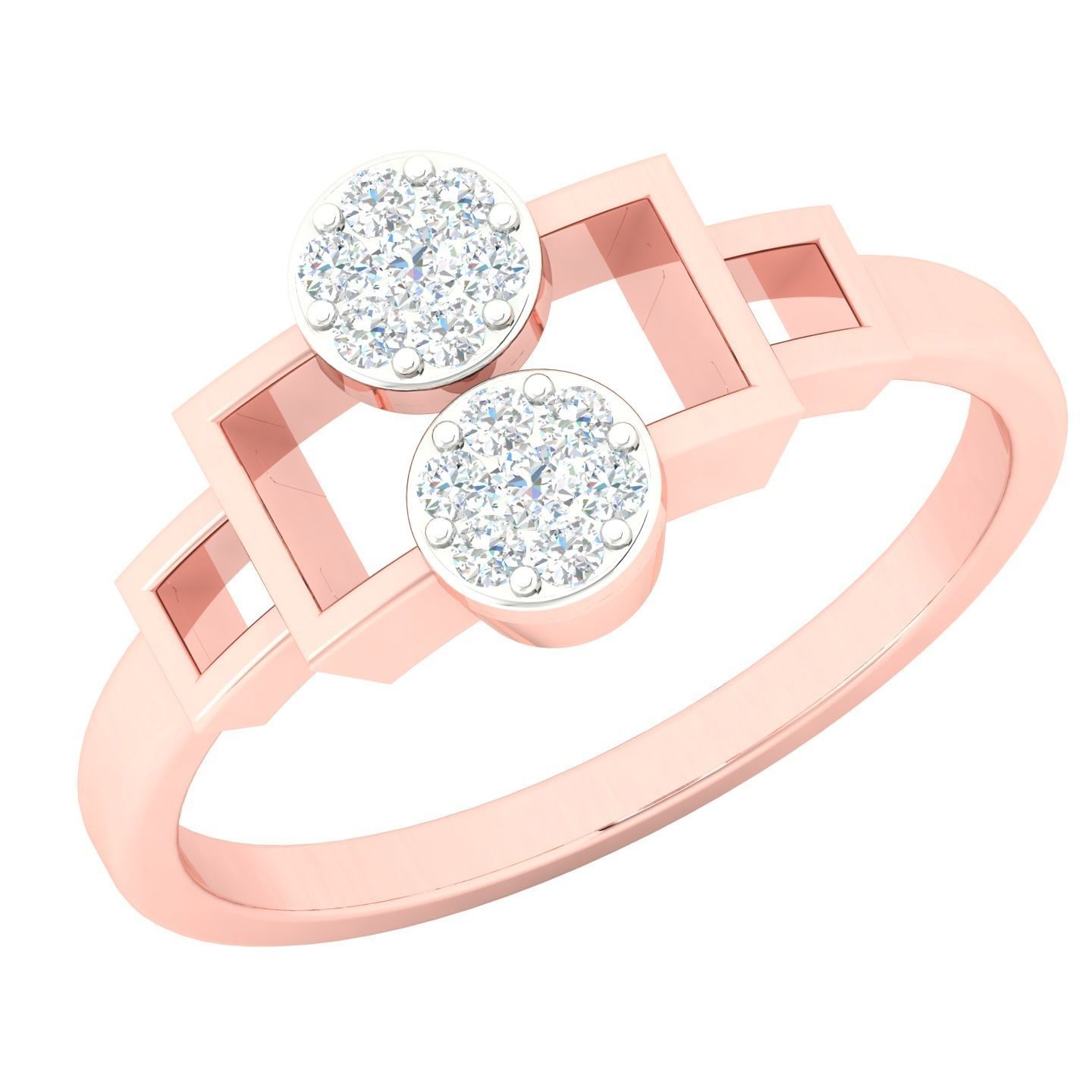 450 Creative Diamond Ring 3dm stl 1 render detail  Collection 3D print model_12