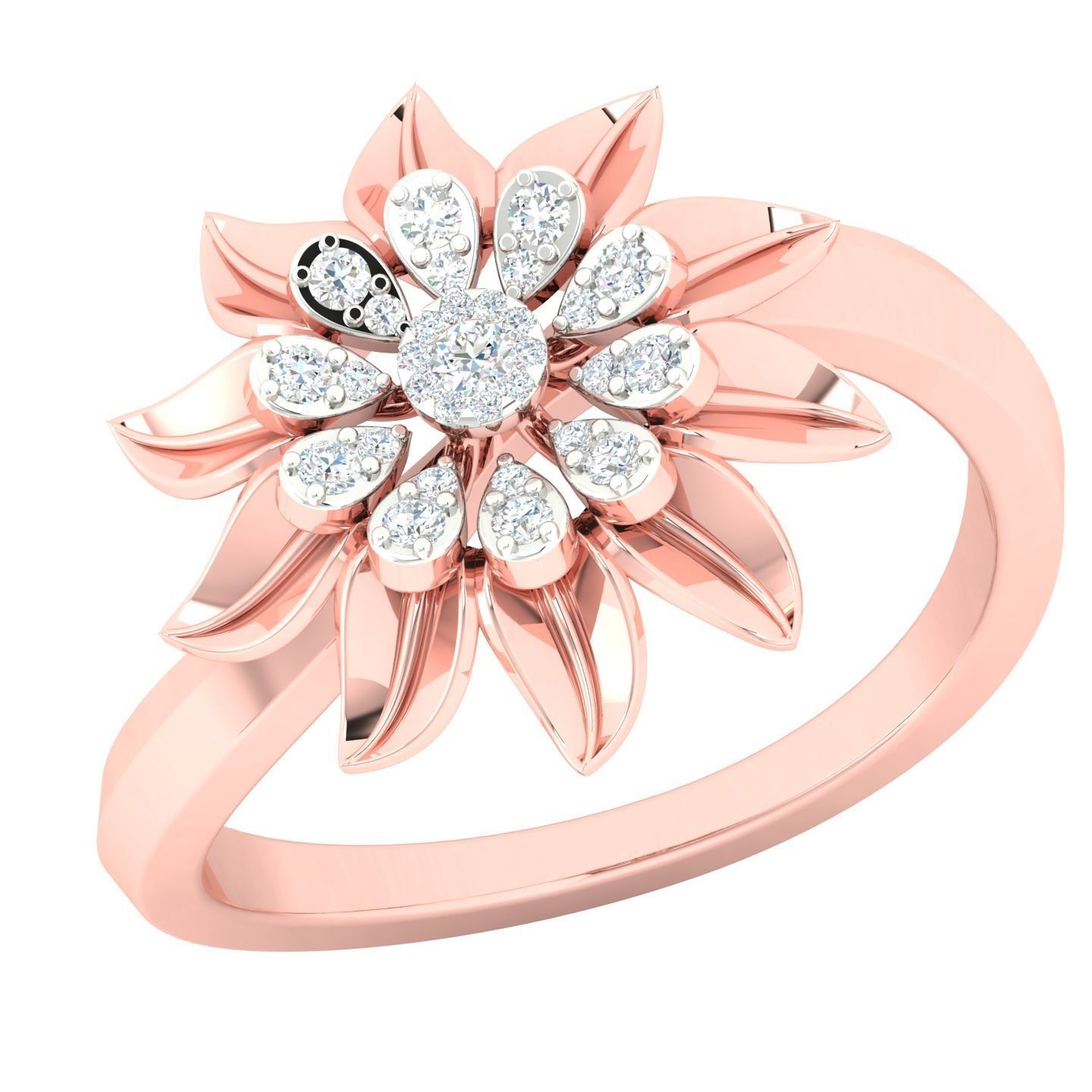 450 Creative Diamond Ring 3dm stl 1 render detail  Collection 3D print model_20