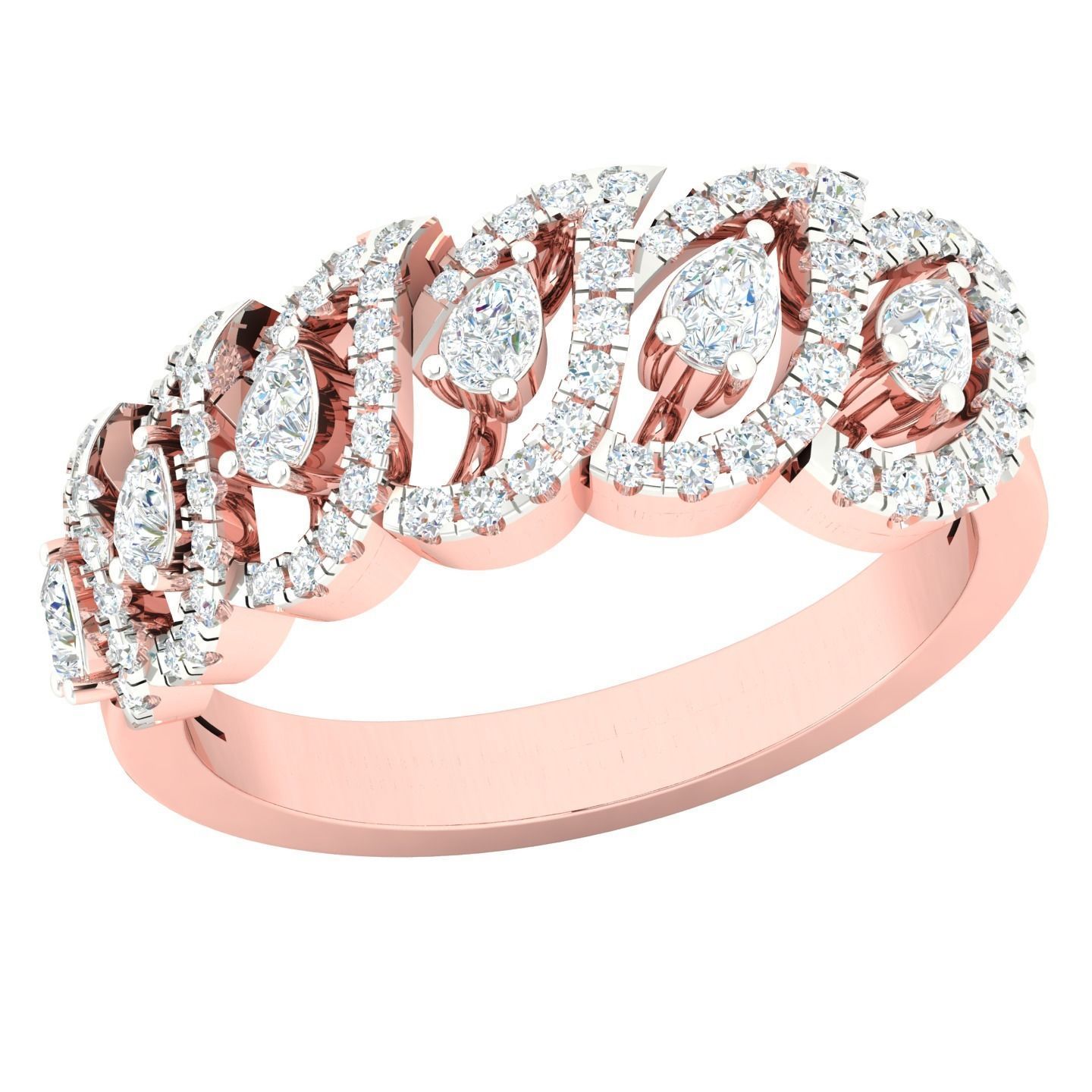 450 Creative Diamond Ring 3dm stl 1 render detail  Collection 3D print model_121