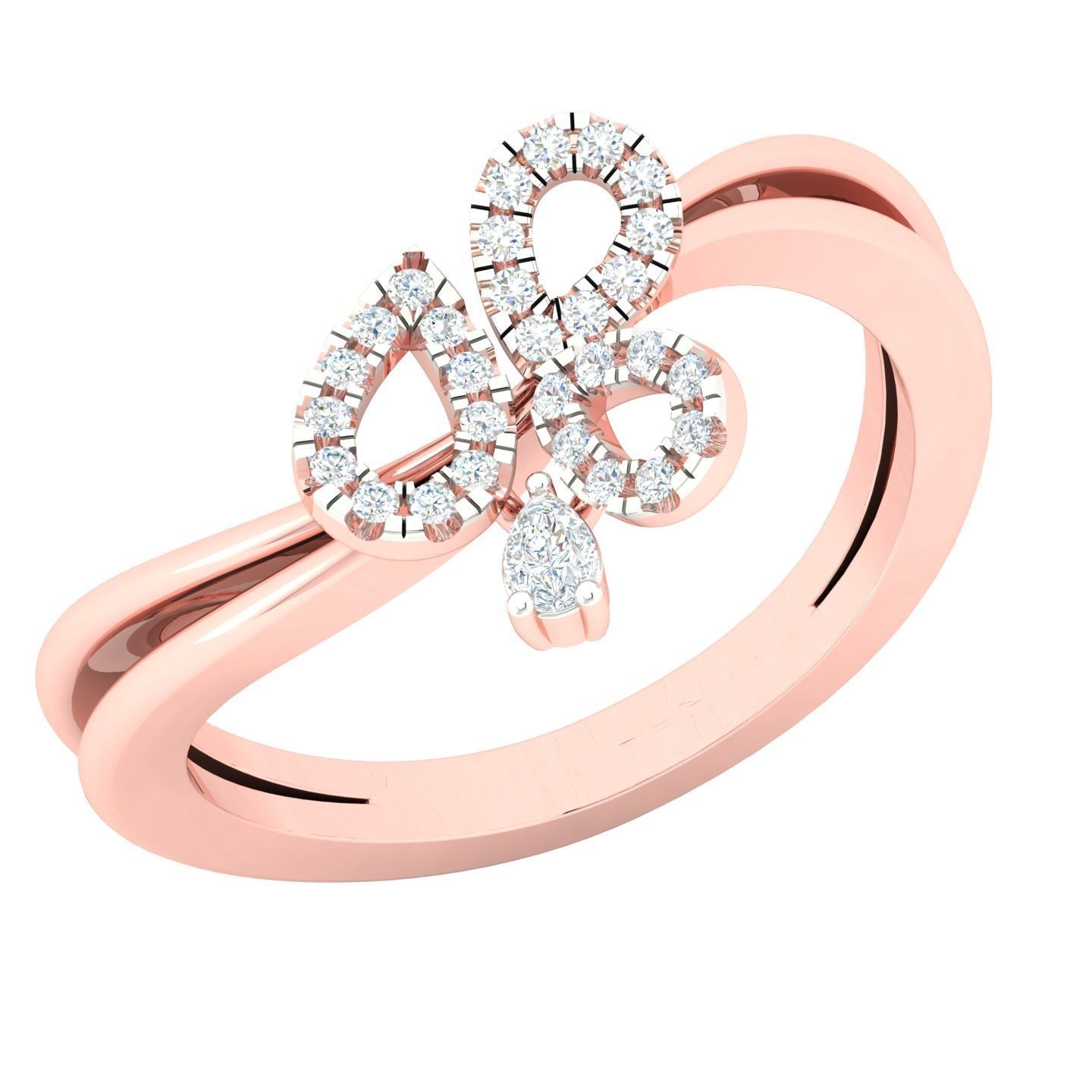 450 Creative Diamond Ring 3dm stl 1 render detail  Collection 3D print model_112