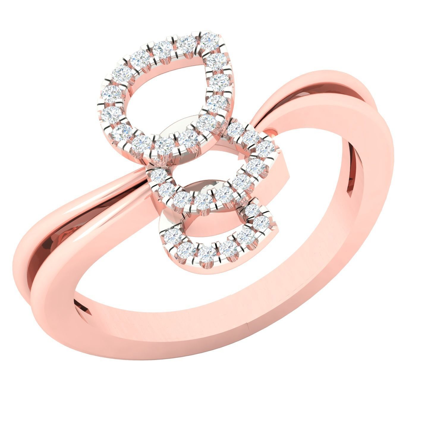 450 Creative Diamond Ring 3dm stl 1 render detail  Collection 3D print model_119