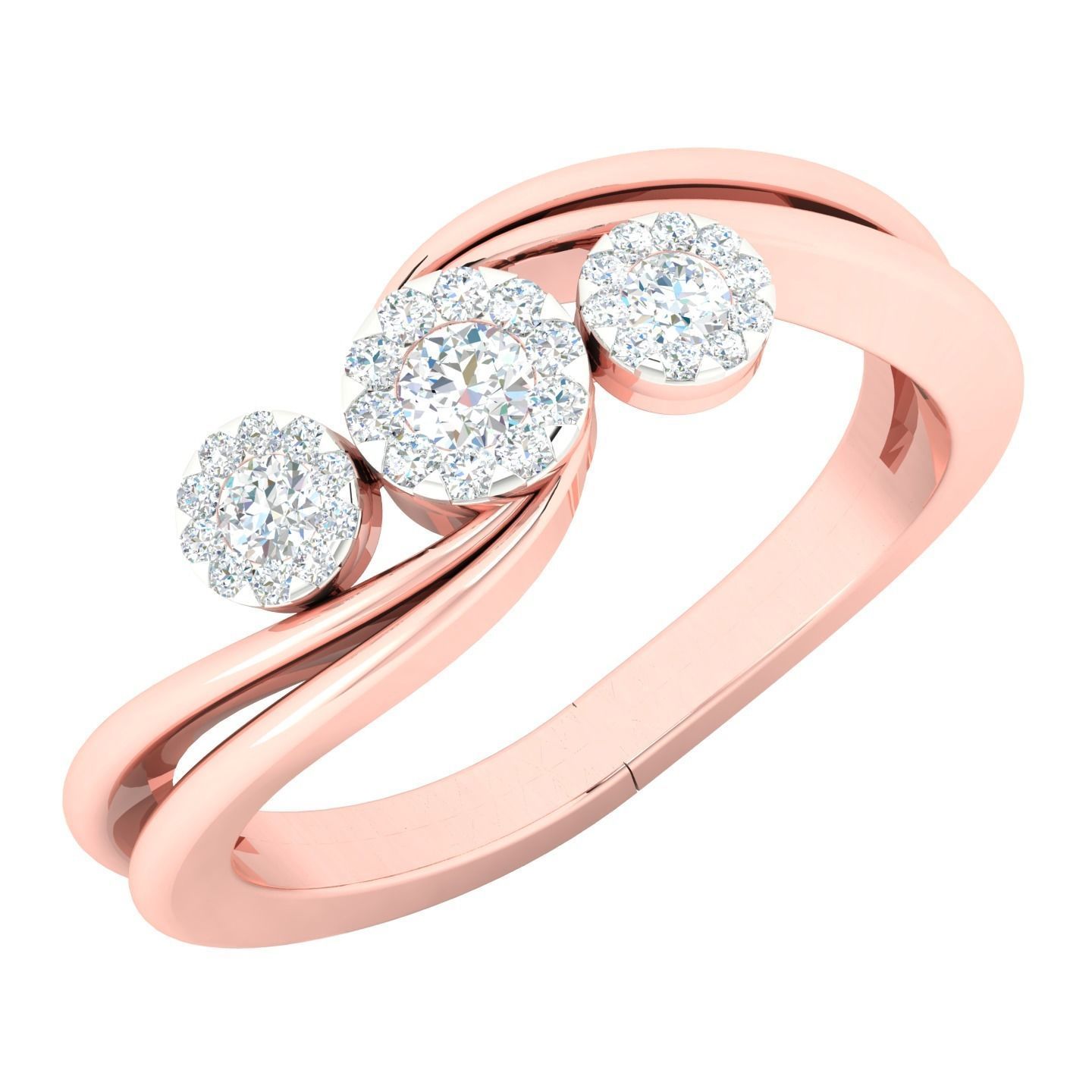 450 Creative Diamond Ring 3dm stl 1 render detail  Collection 3D print model_74