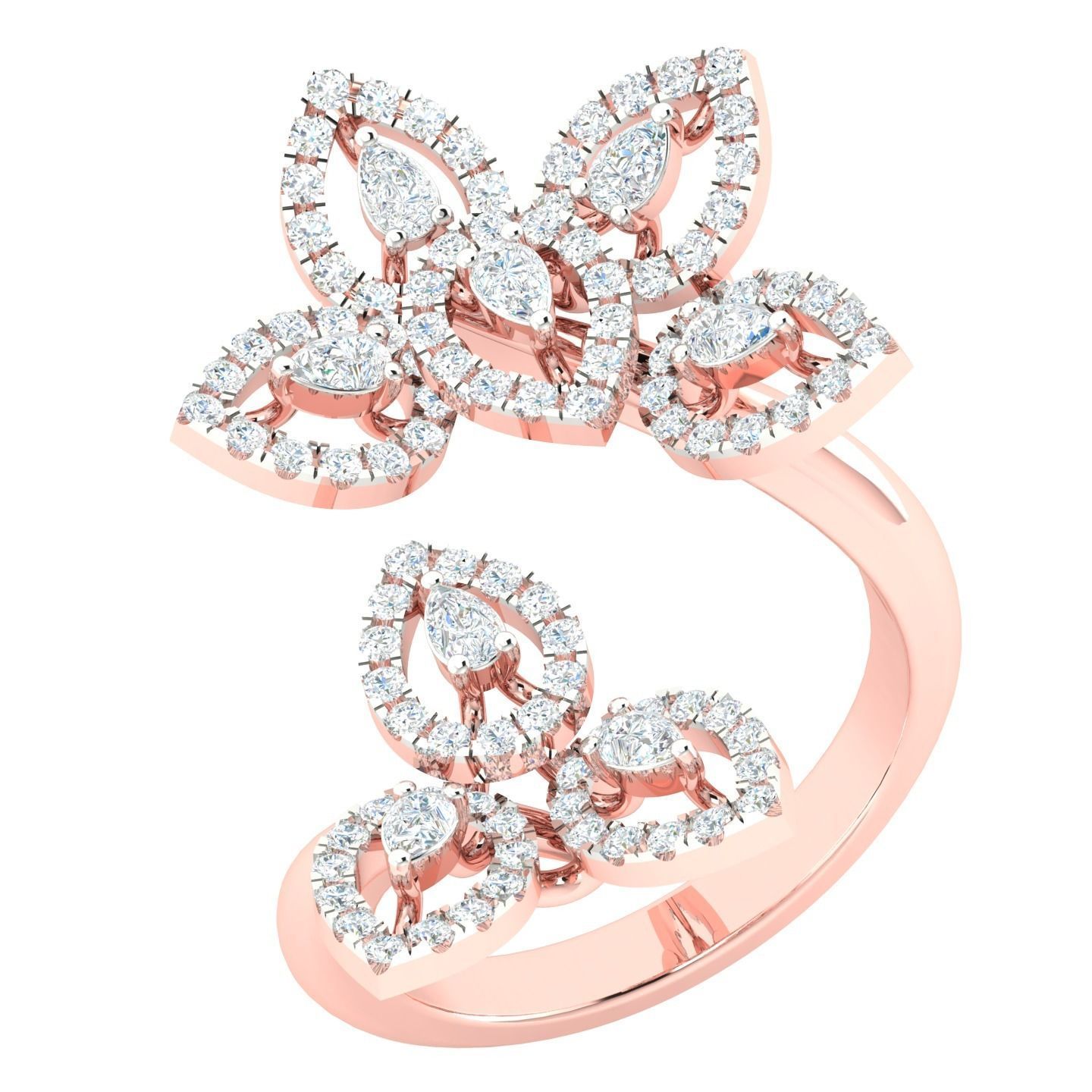 450 Creative Diamond Ring 3dm stl 1 render detail  Collection 3D print model_72