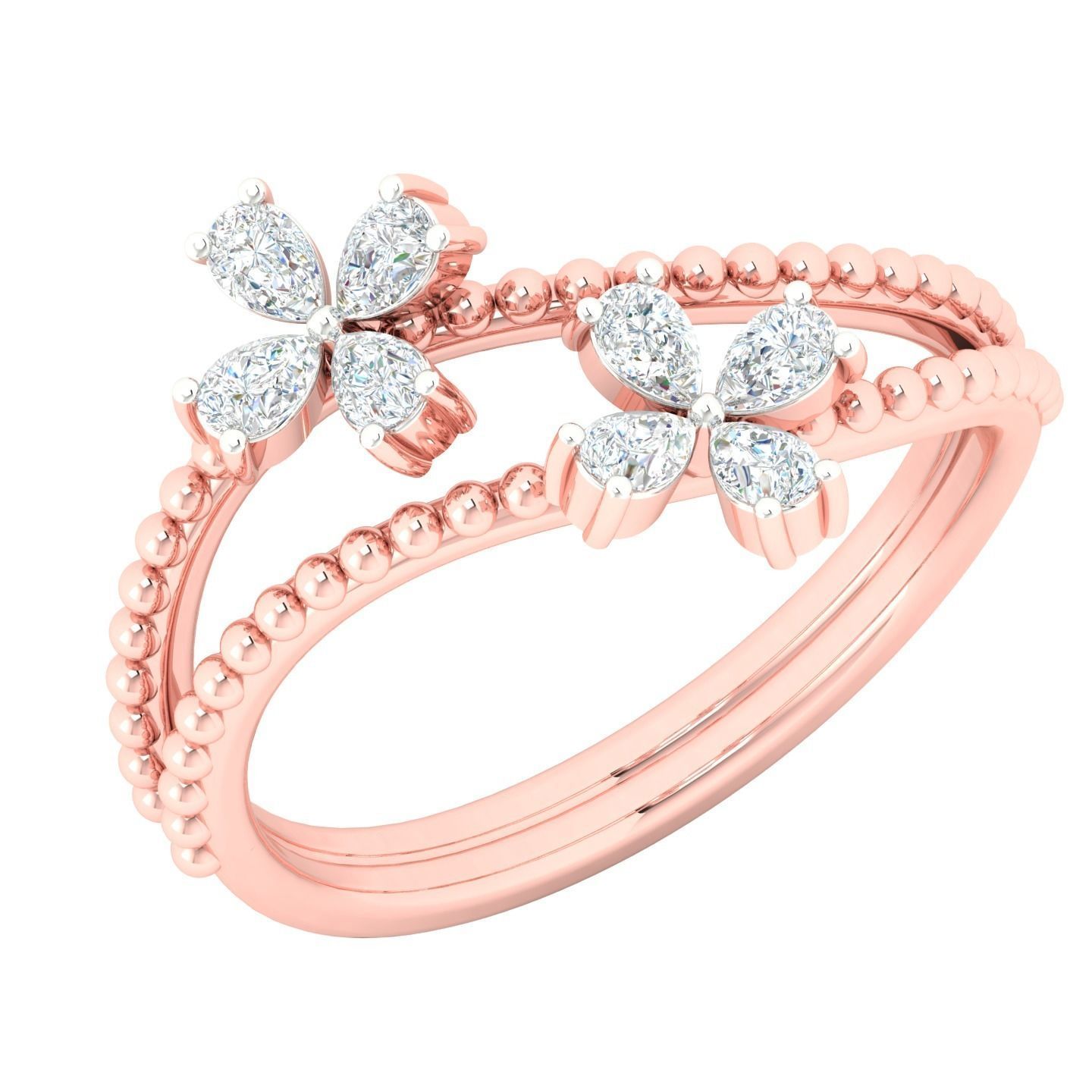 450 Creative Diamond Ring 3dm stl 1 render detail  Collection 3D print model_32