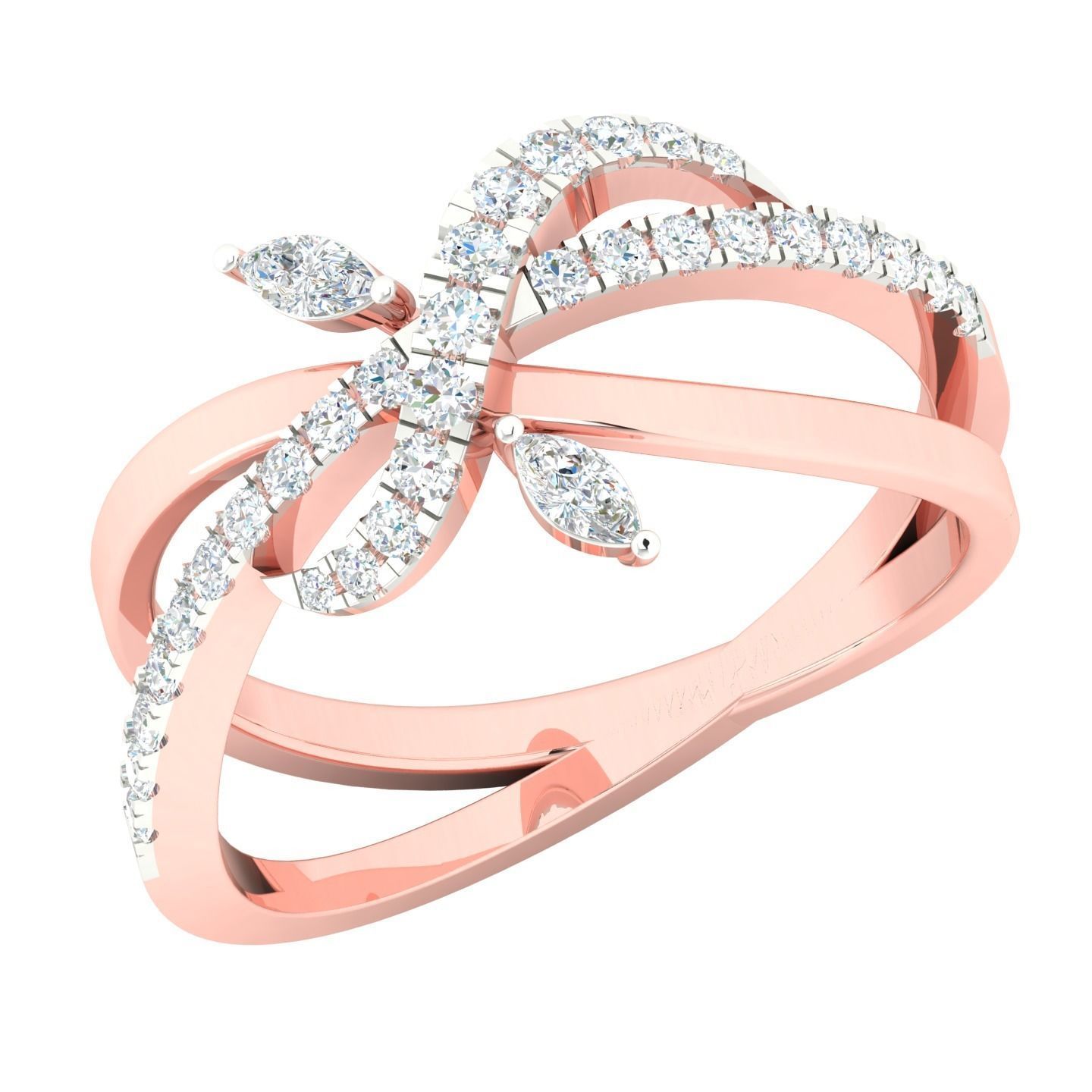 450 Creative Diamond Ring 3dm stl 1 render detail  Collection 3D print model_51