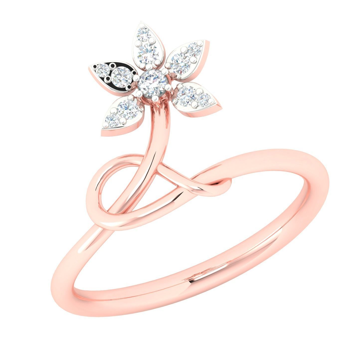 450 Creative Diamond Ring 3dm stl 1 render detail  Collection 3D print model_55