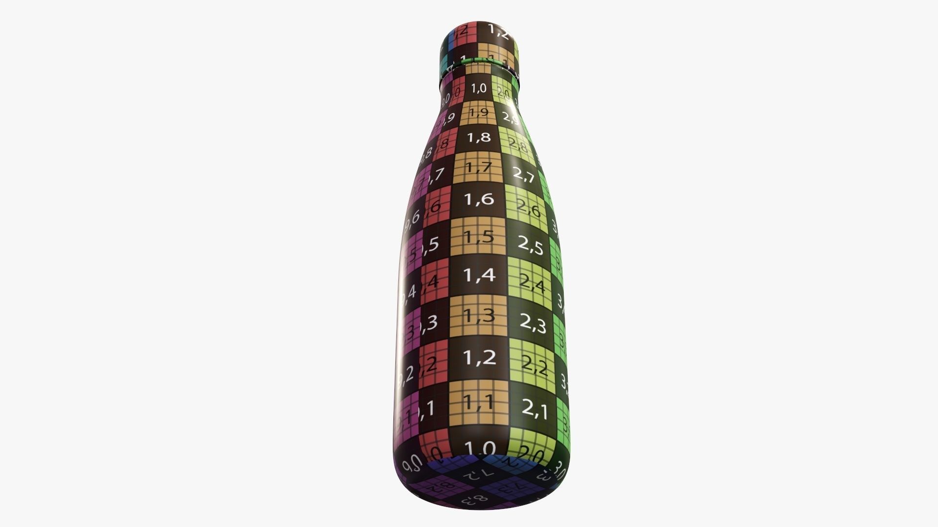 Thermos vacuum bottle 03 3D model_9