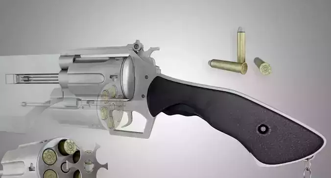 Gunblade final fantasy vii sword Low-poly 3D model