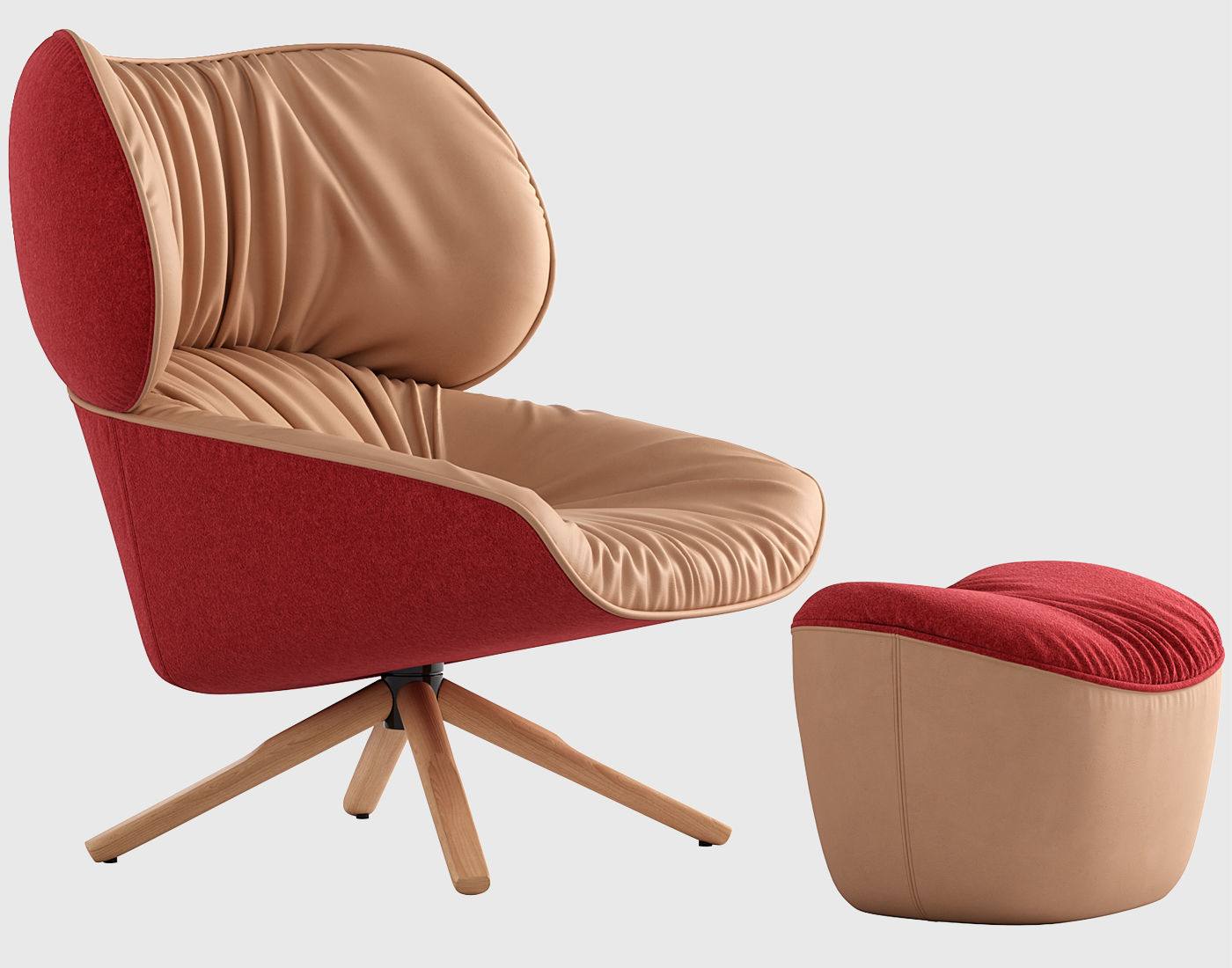 Tabano armchair 3D model_5