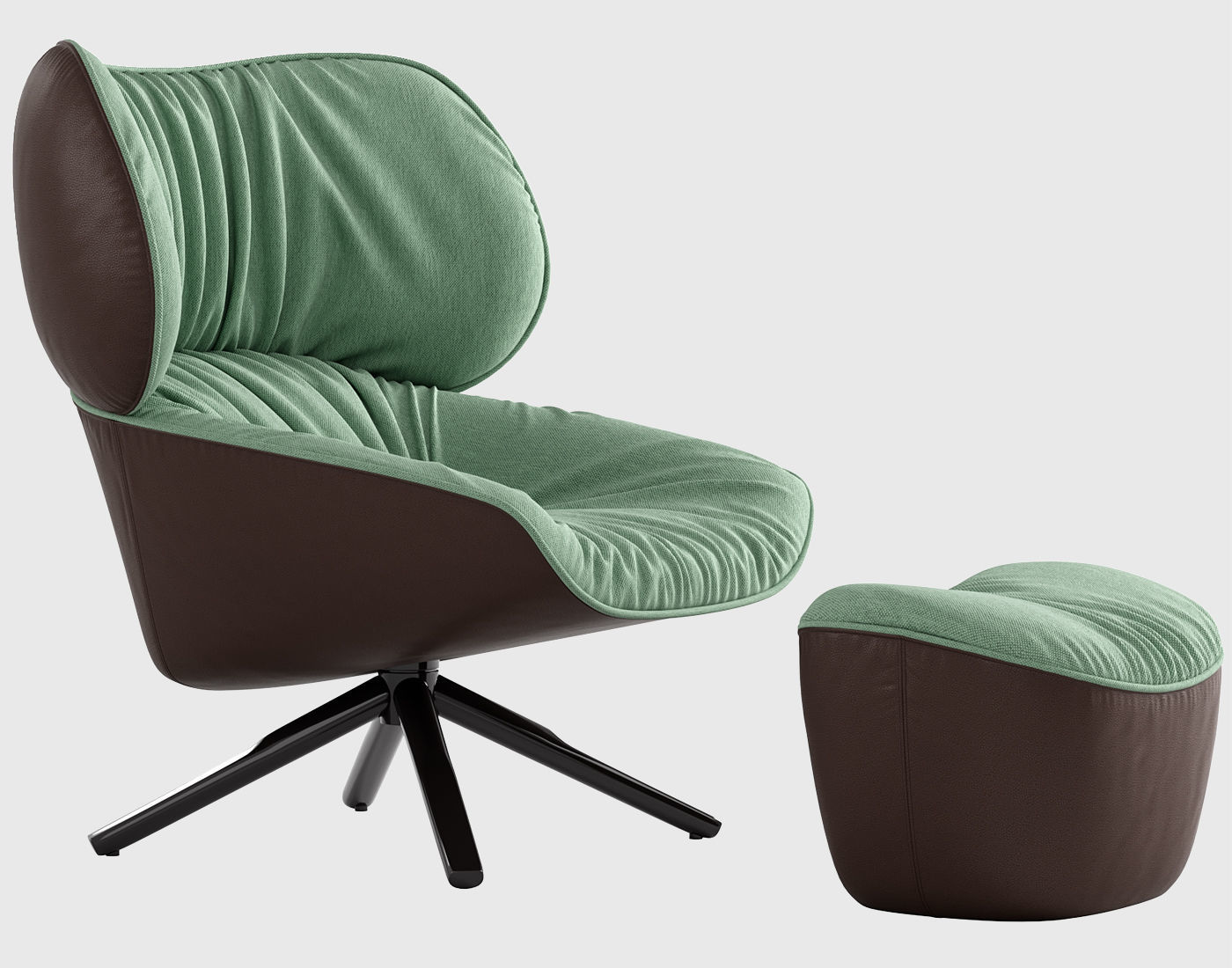 Tabano armchair 3D model_2