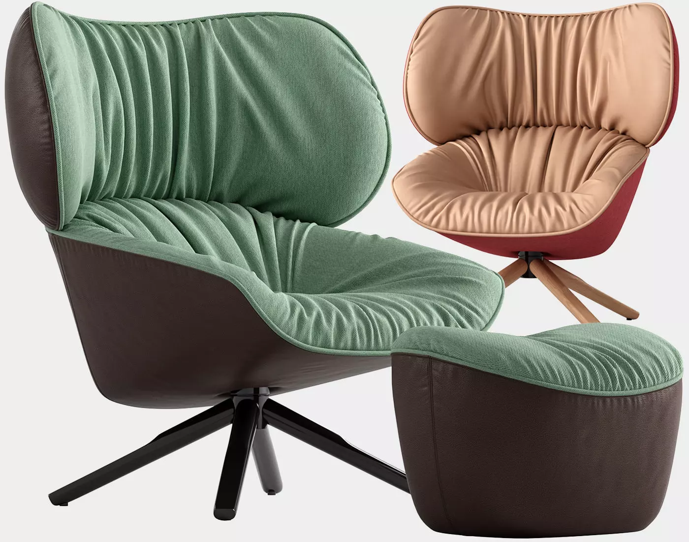 Tabano armchair 3D model_0