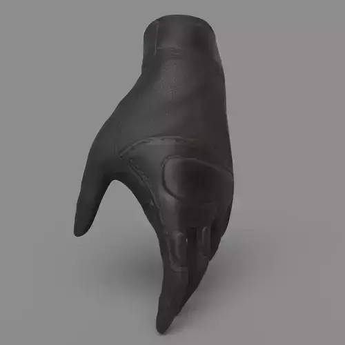 Military Gloves Low Poly Baked