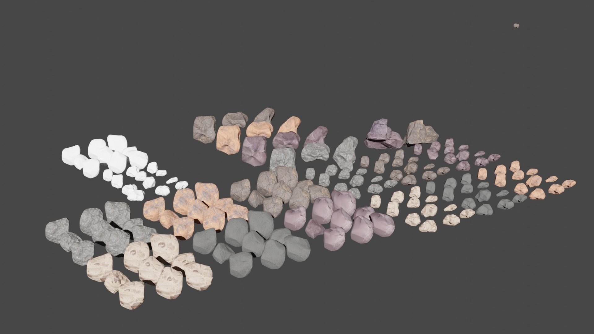 Hytagos small Rock Collection Low-poly 3D model_2