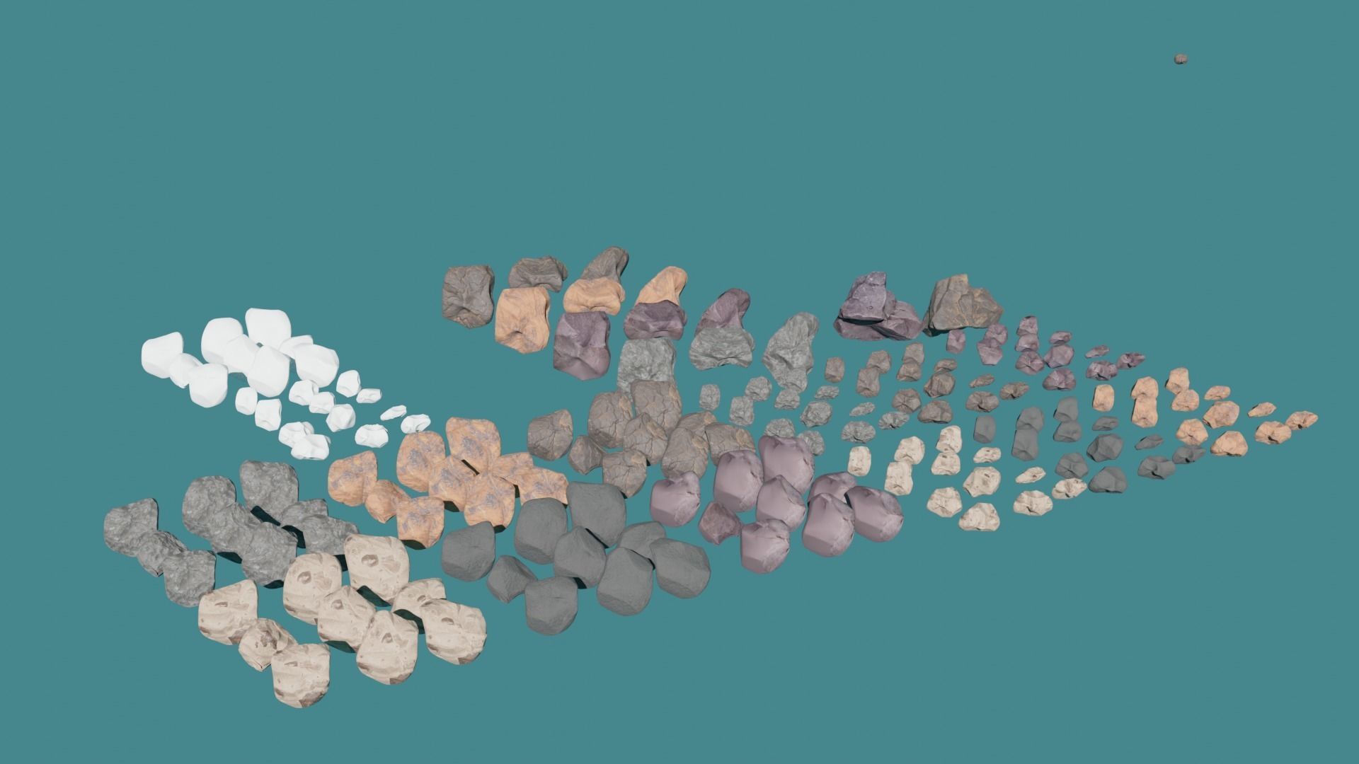 Hytagos small Rock Collection Low-poly 3D model_3