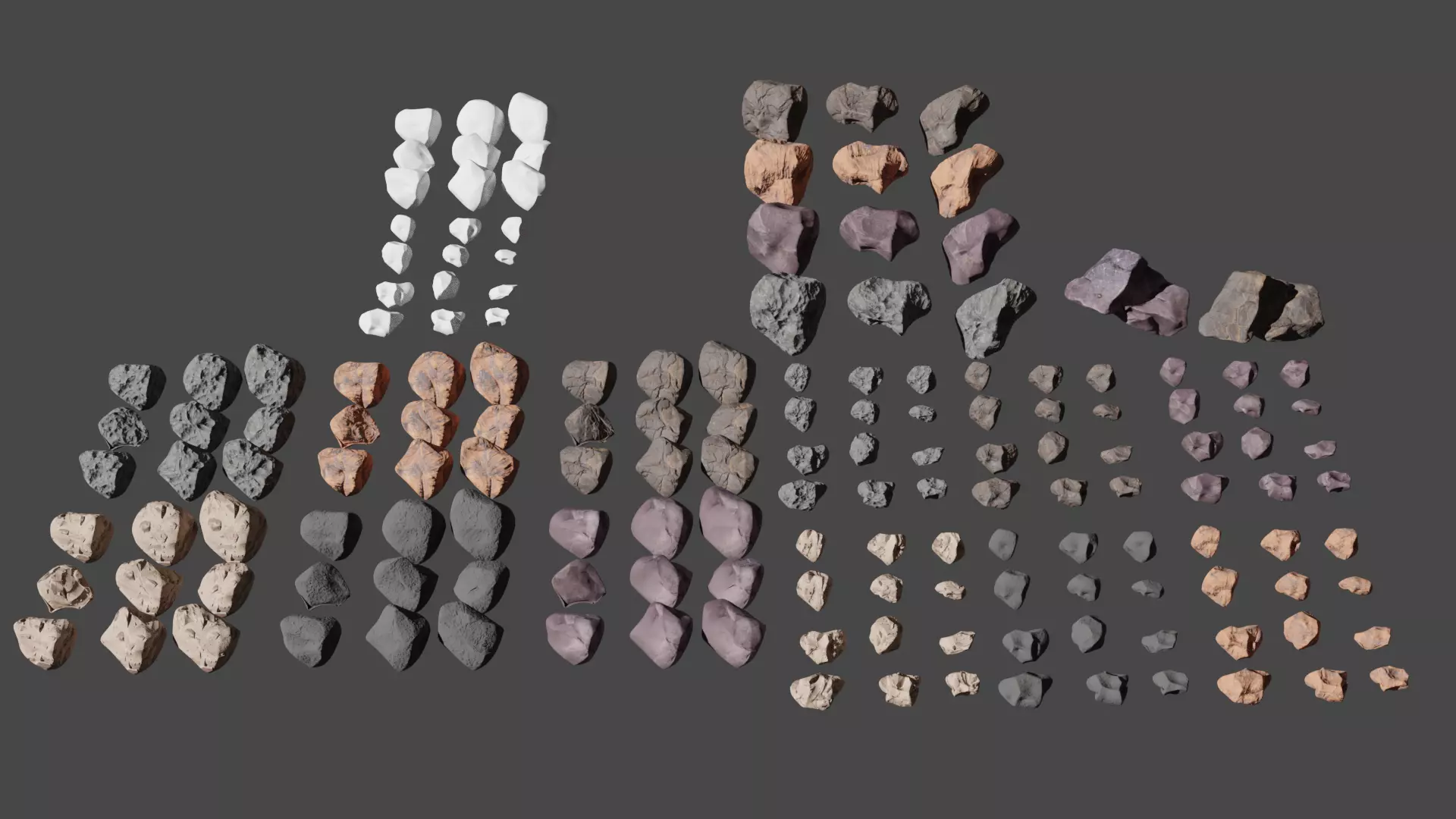Hytagos small Rock Collection Low-poly 3D model_0