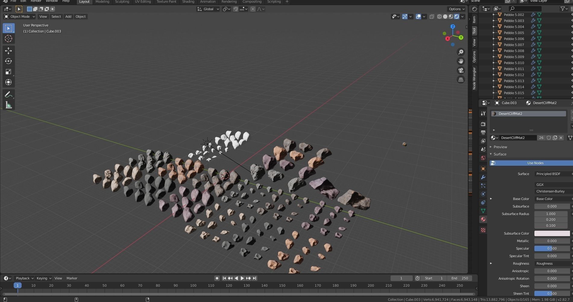 Hytagos small Rock Collection Low-poly 3D model_5