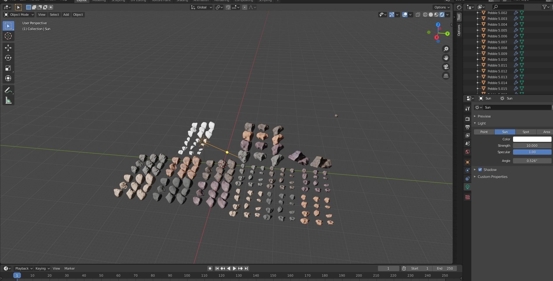 Hytagos small Rock Collection Low-poly 3D model_6