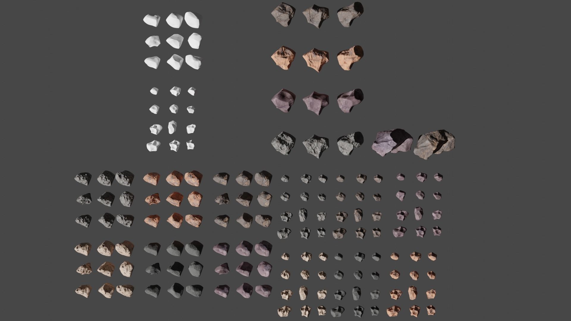 Hytagos small Rock Collection Low-poly 3D model_4