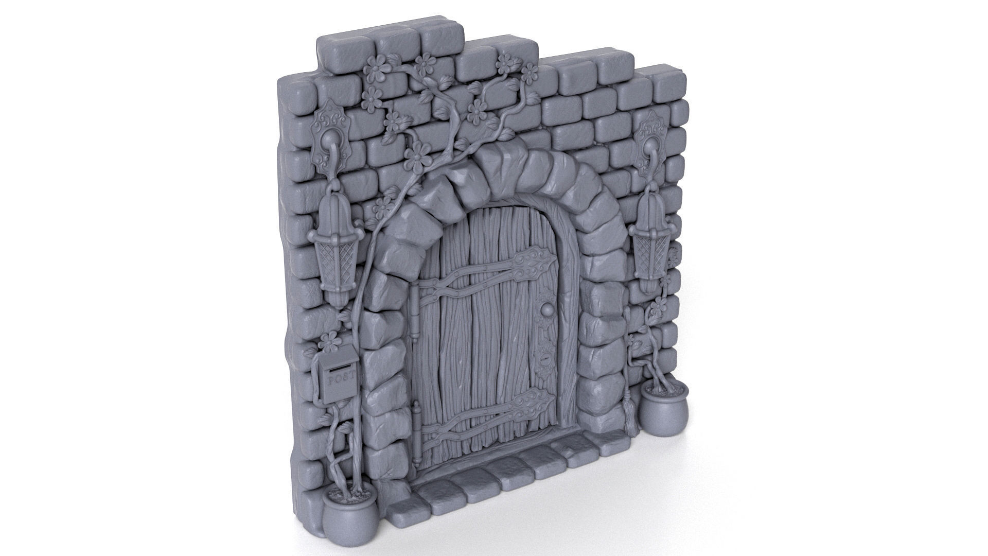 Fairy Door 3D model 3D printable | CGTrader