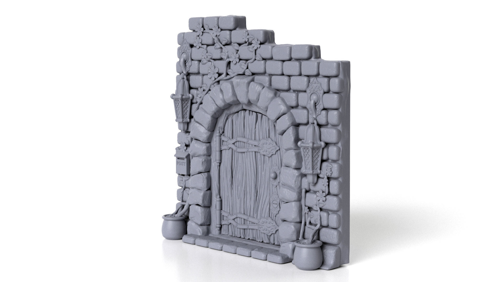 Fairy Door 3D model 3D printable | CGTrader