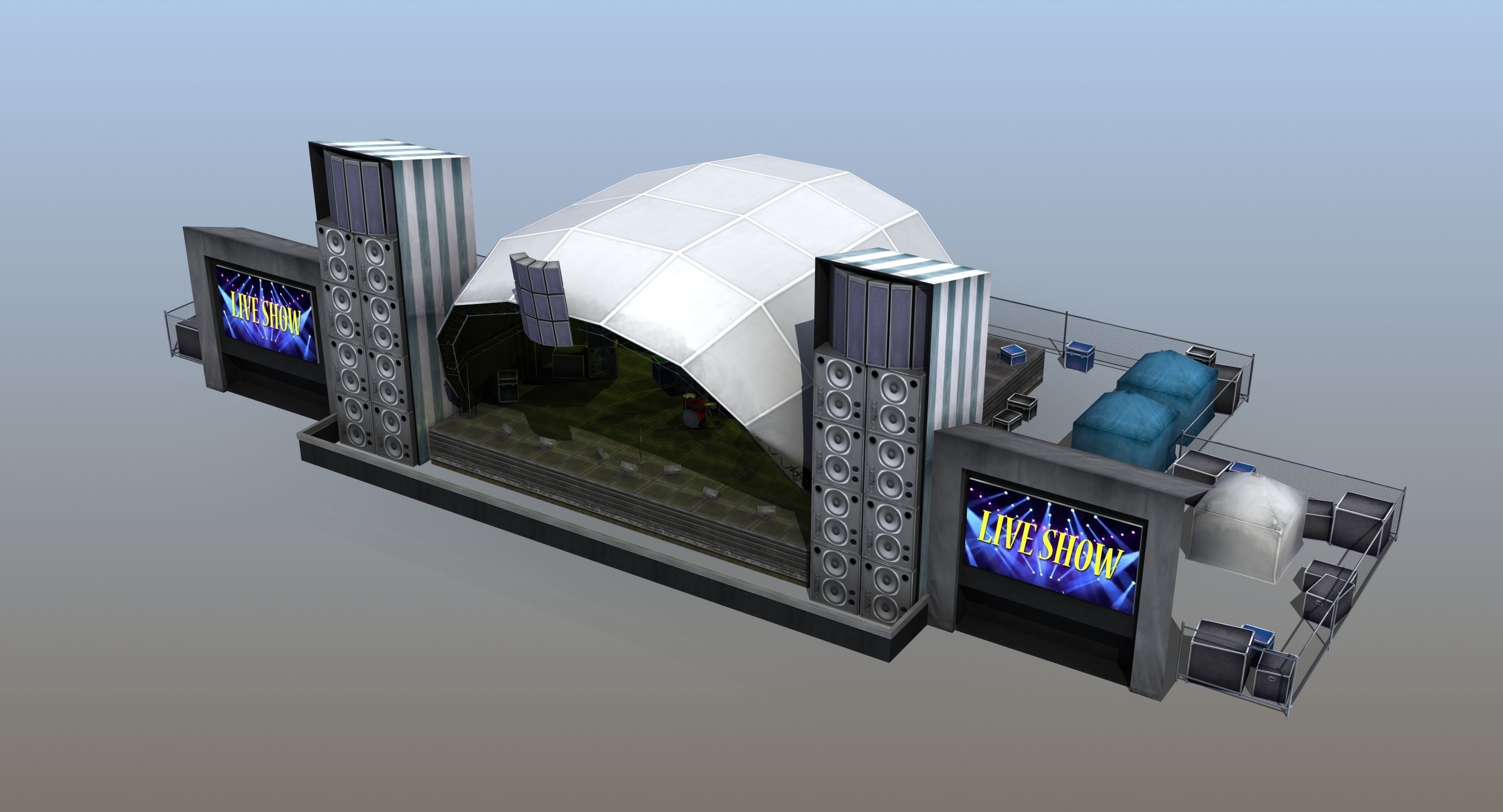 Concert Stage 3D model_27