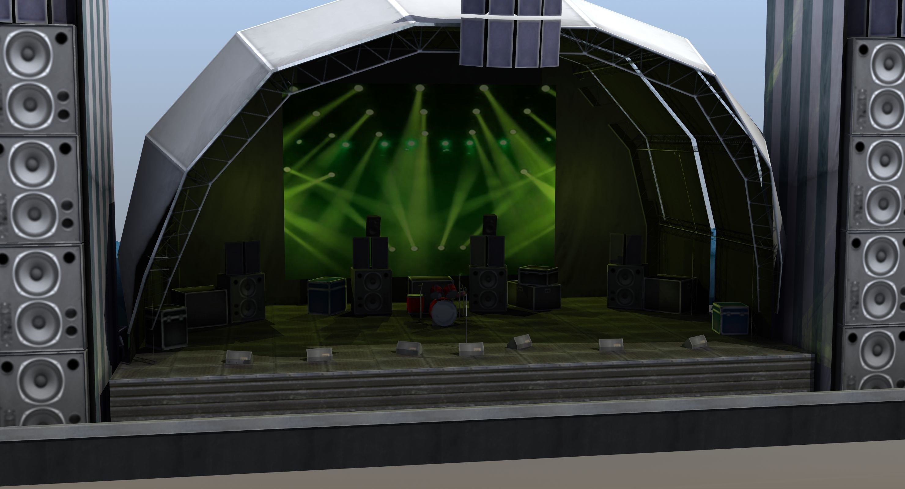 Concert Stage 3D model_29