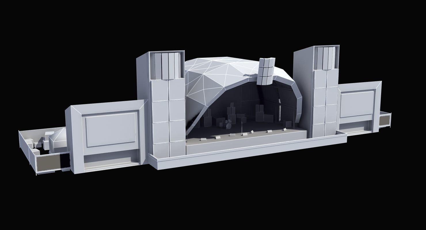 Concert Stage 3D model_34