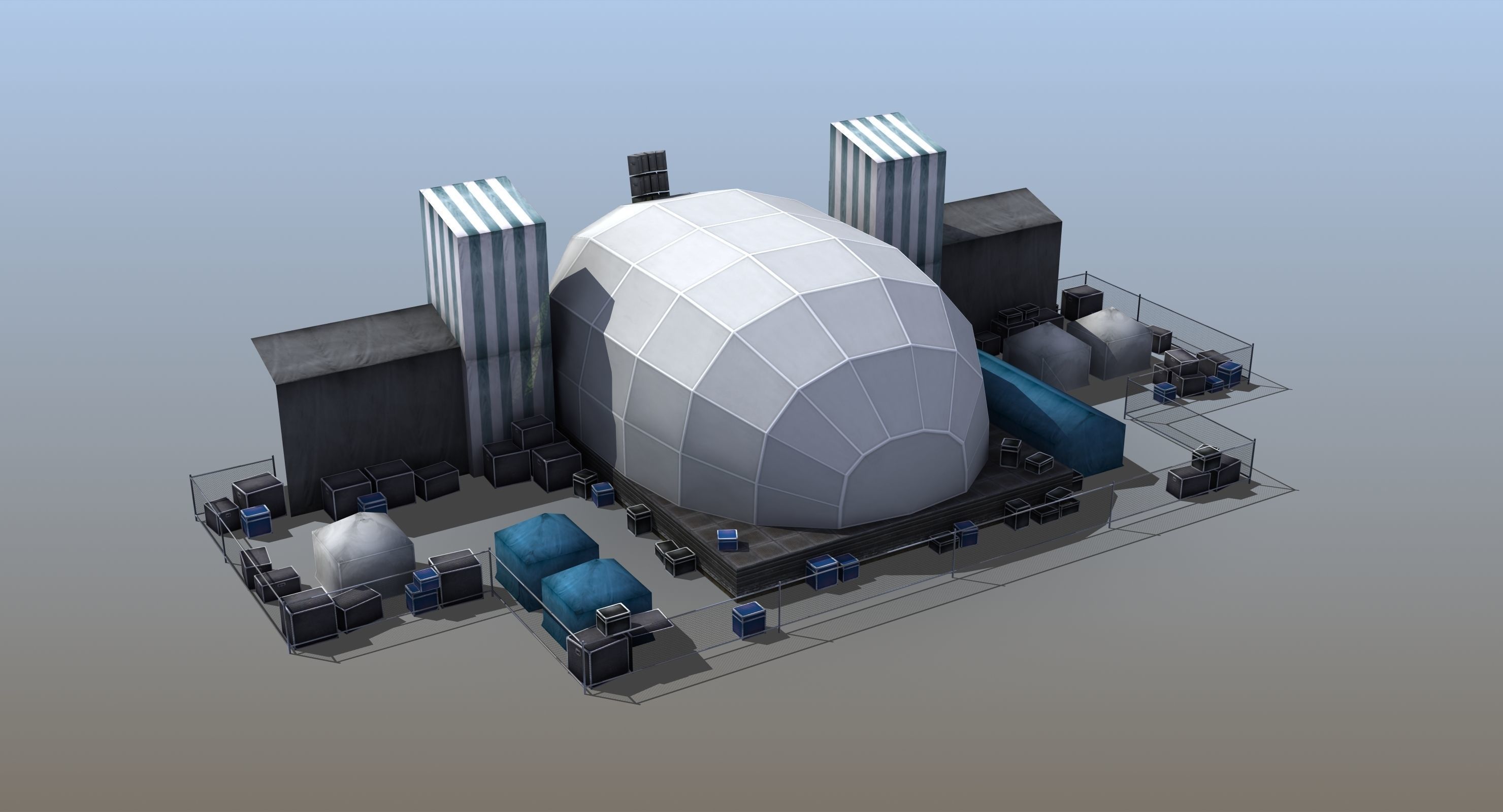 Concert Stage 3D model_21