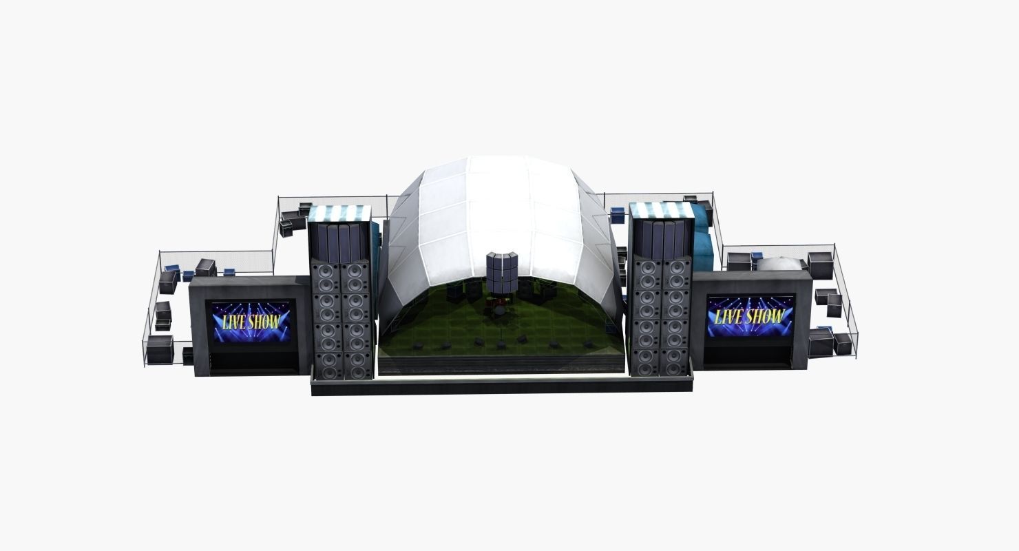 Concert Stage 3D model_28