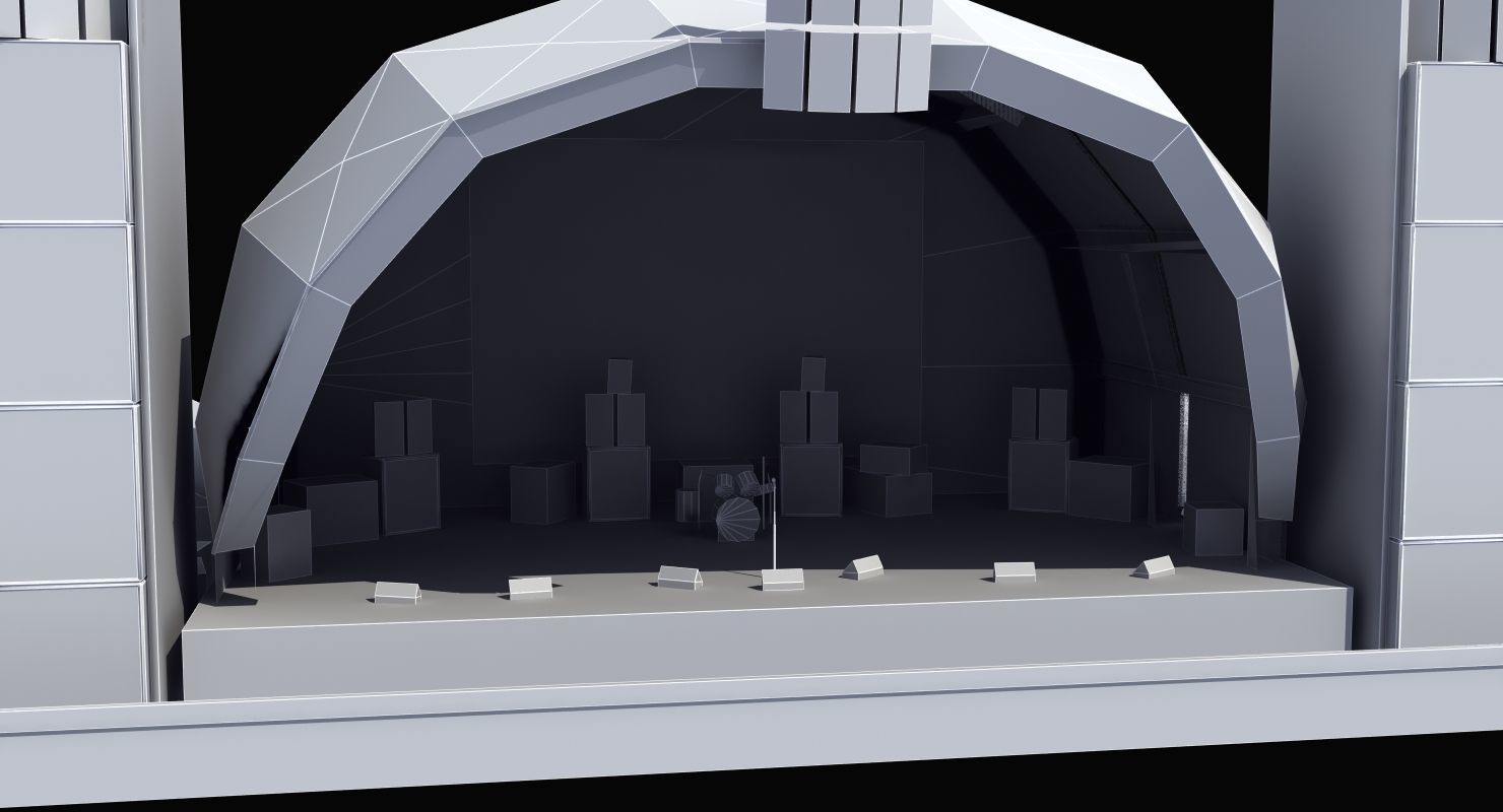Concert Stage 3D model_41