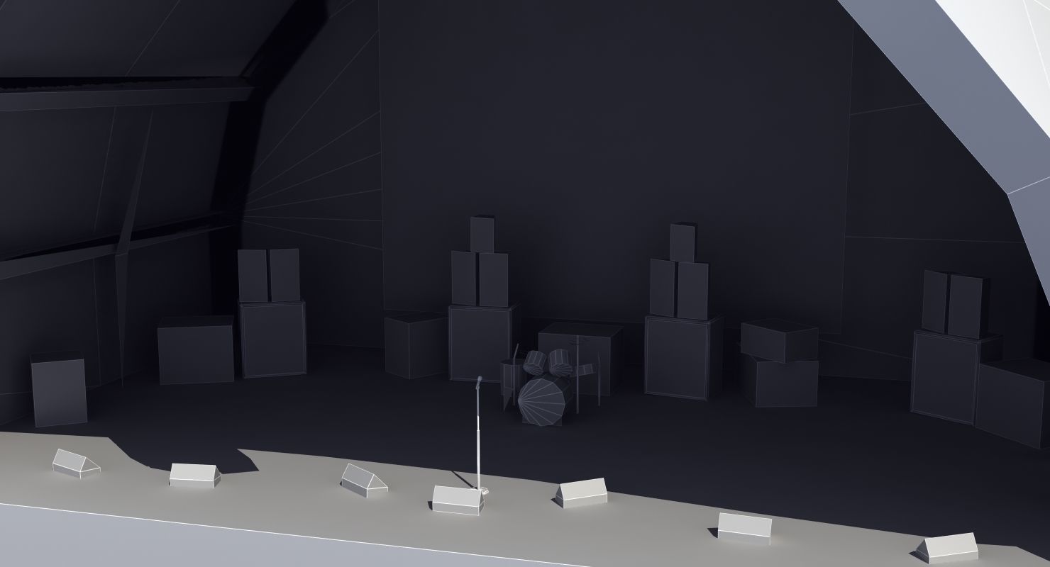 Concert Stage 3D model_40