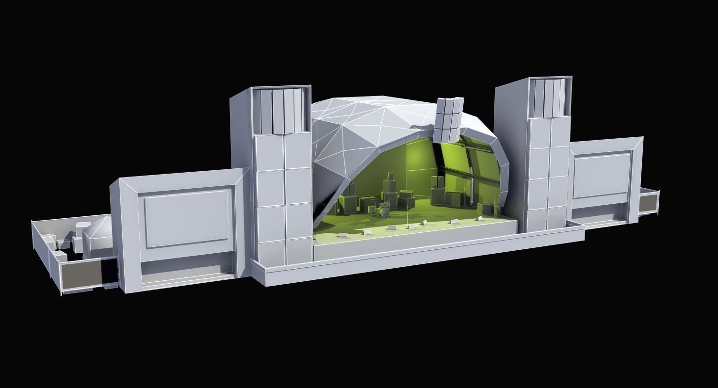 Concert Stage 3D model_42