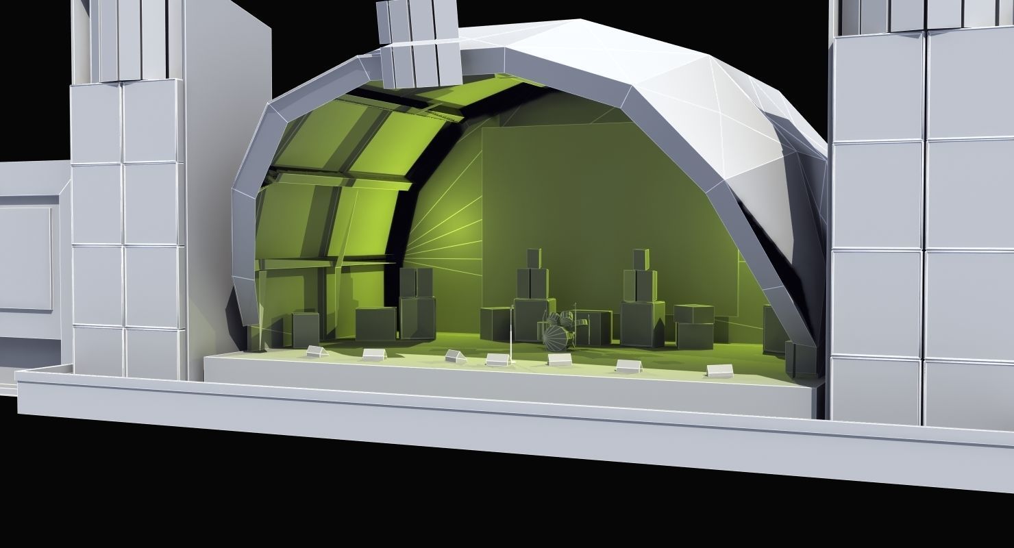 Concert Stage 3D model_43