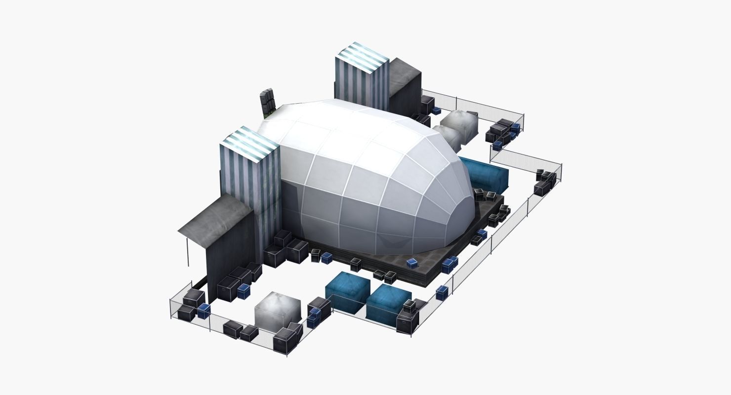 Concert Stage 3D model_17