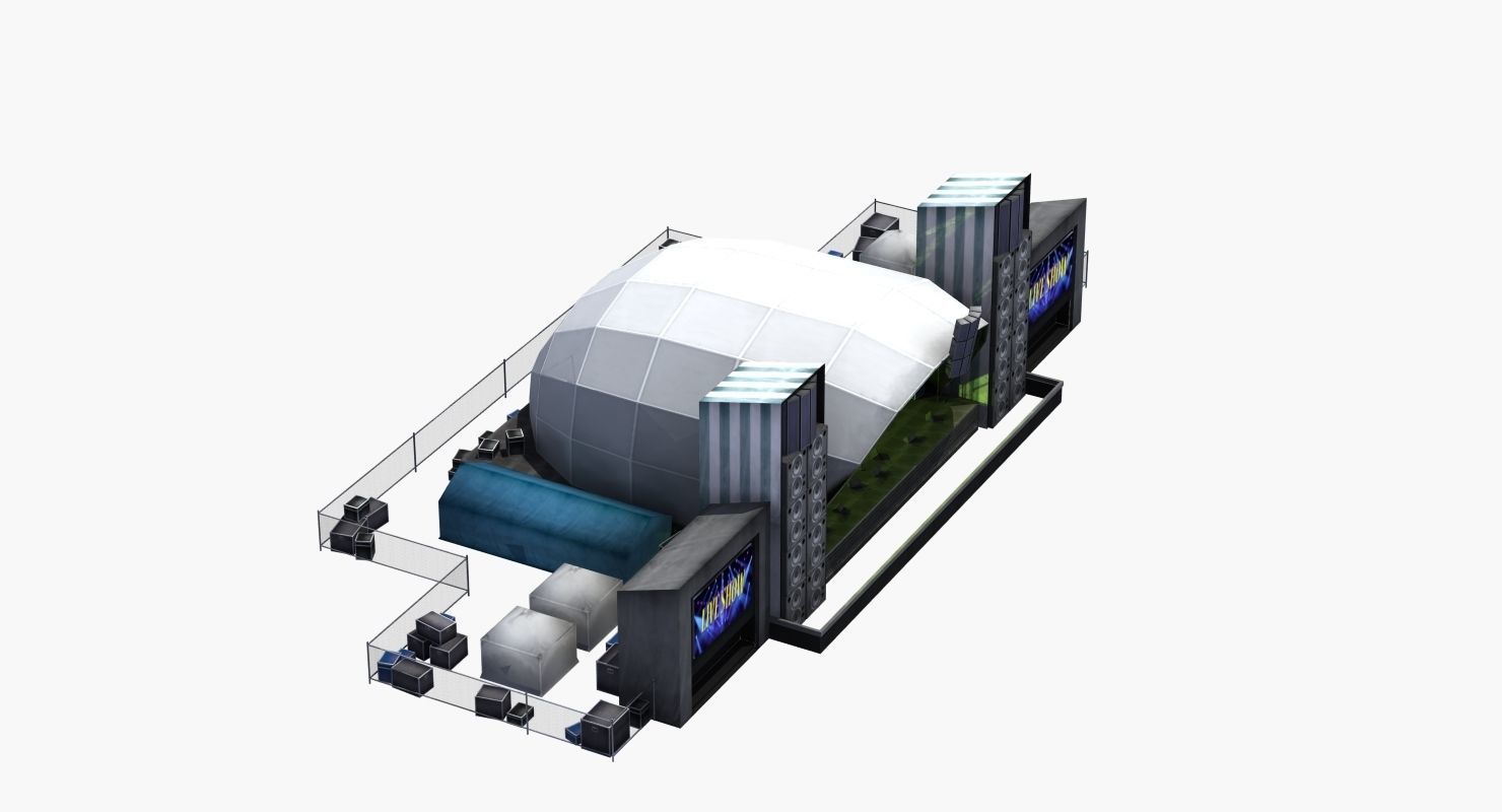 Concert Stage 3D model_2