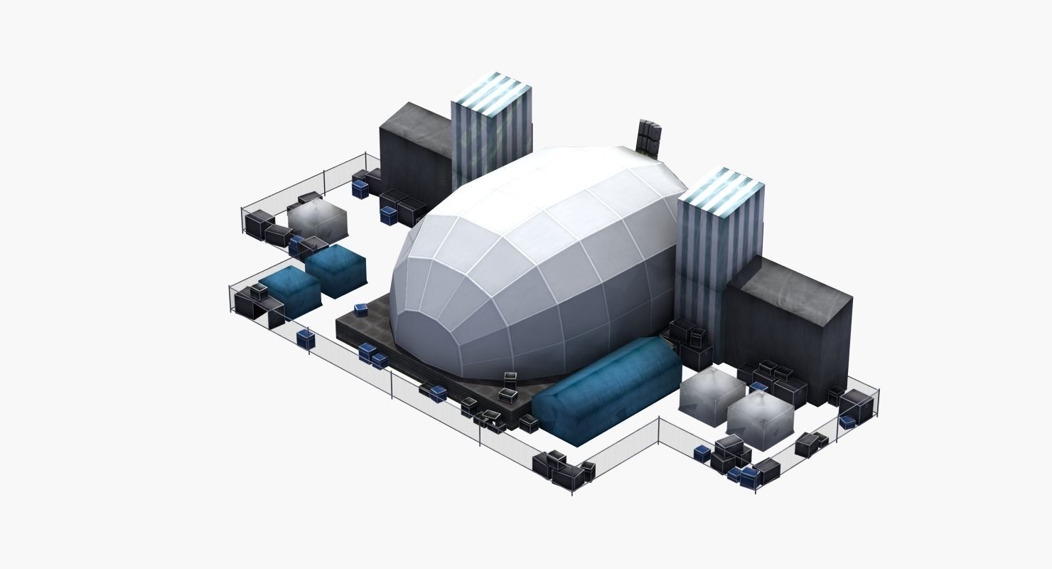 Concert Stage 3D model_8