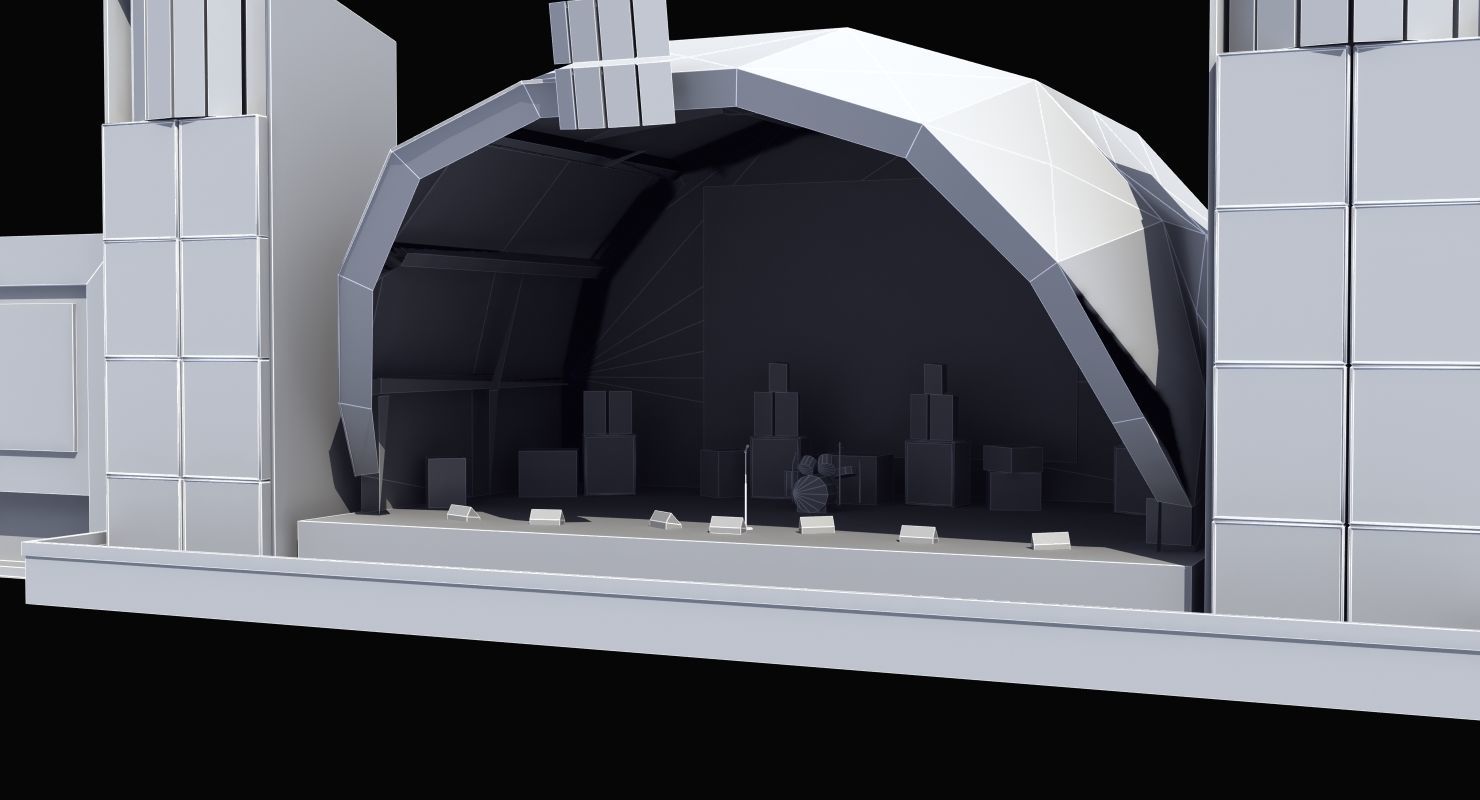 Concert Stage 3D model_35