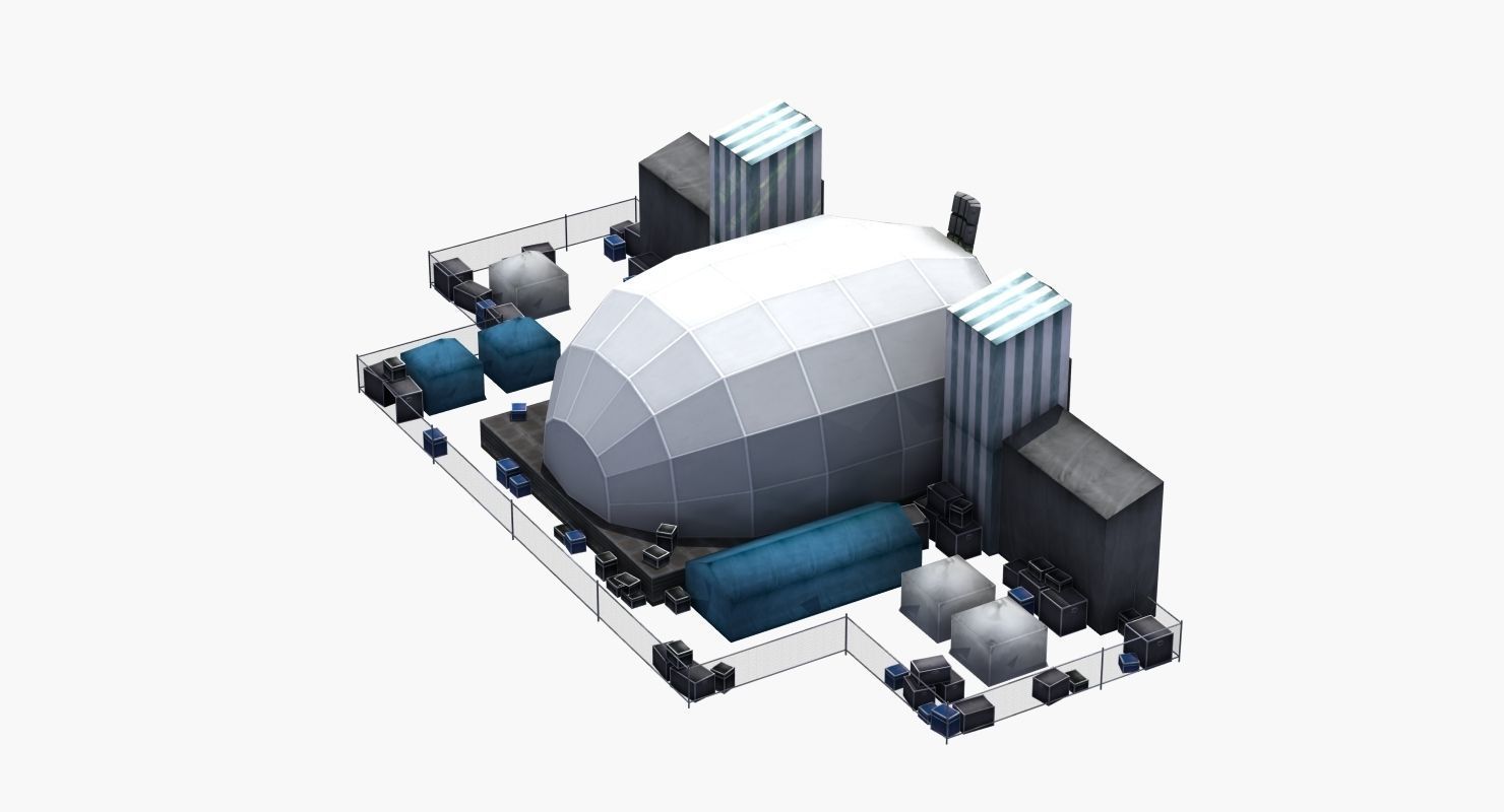 Concert Stage 3D model_7