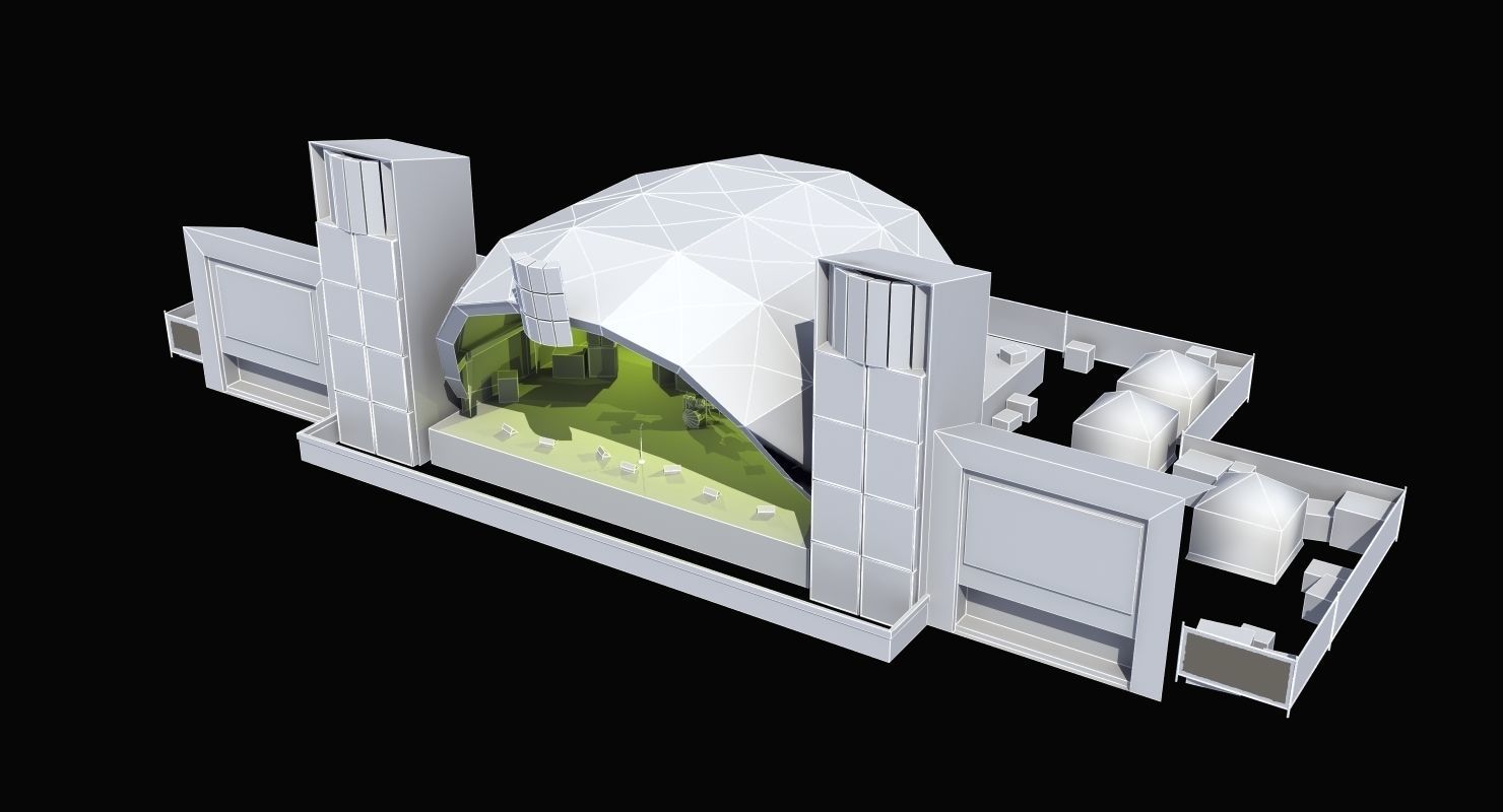 Concert Stage 3D model_44