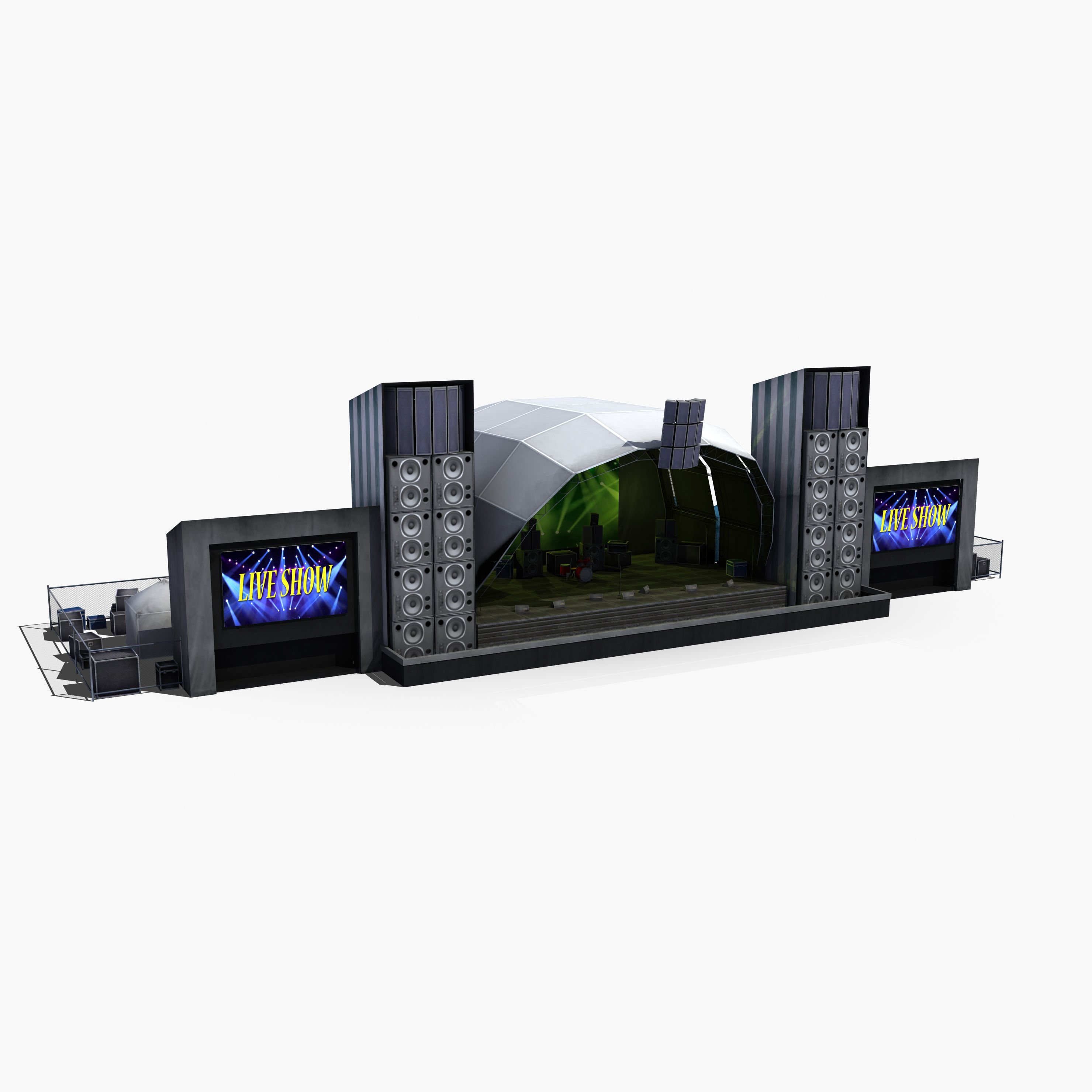 Concert Stage 3D model_33